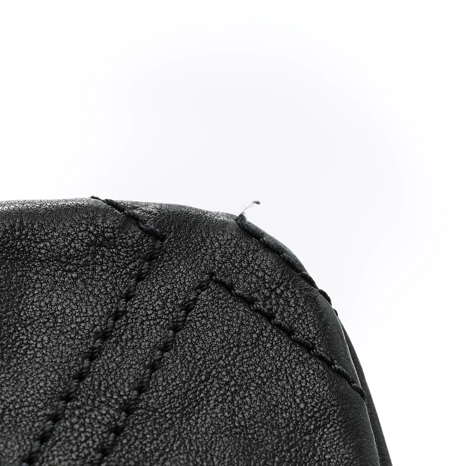 Calfskin Diamond Stitch Large Messenger Black - Image 14