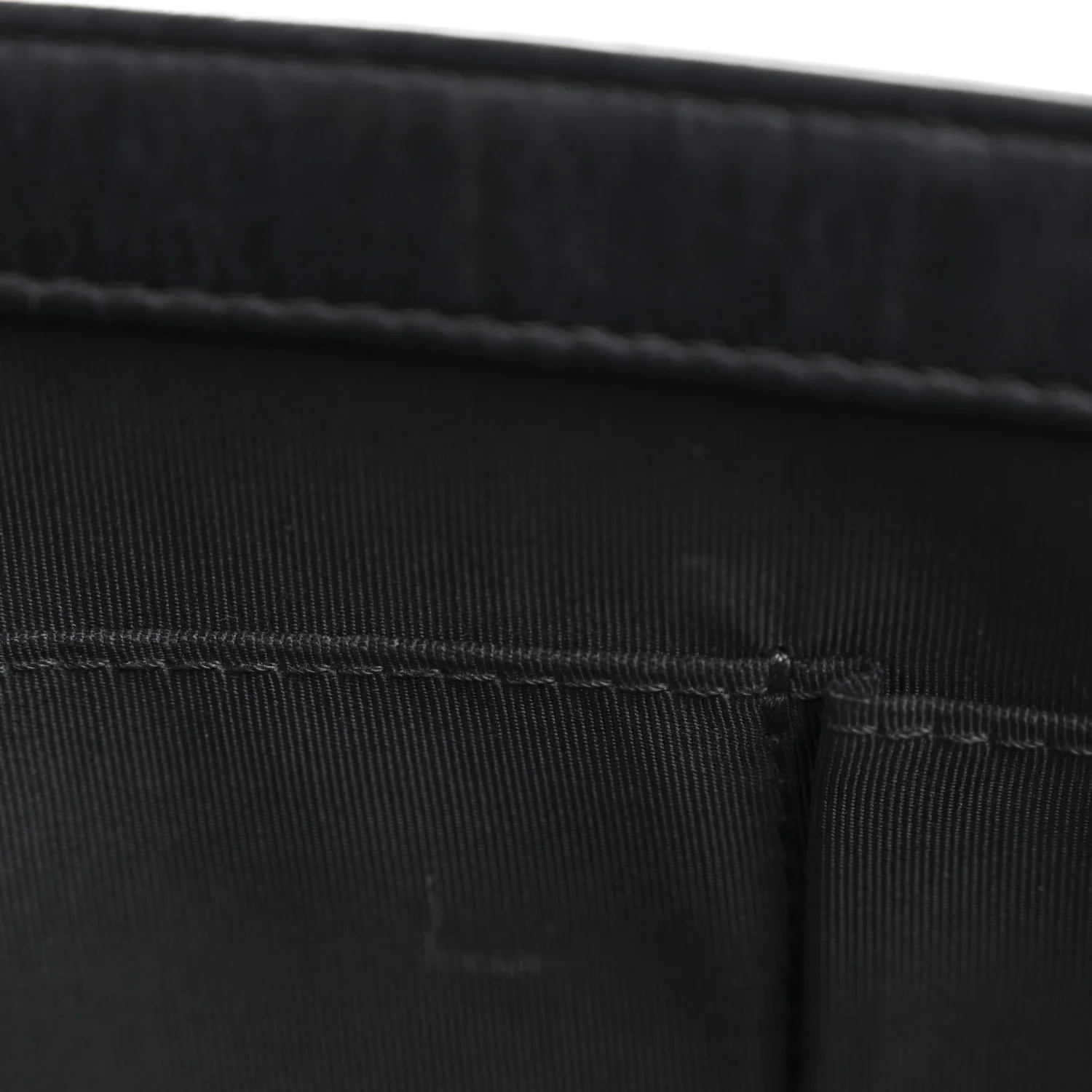 Calfskin Embossed Stitch Large Boy Flap Black - Image 12