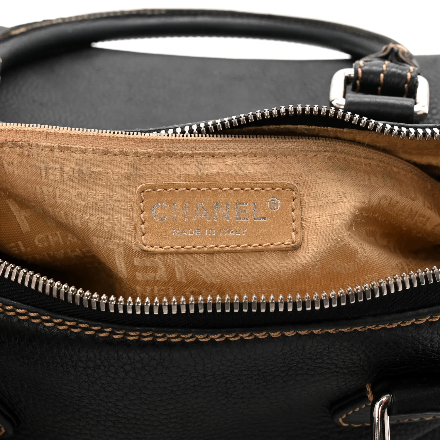 Calfskin Large Tassel Bowler Black - Image 6