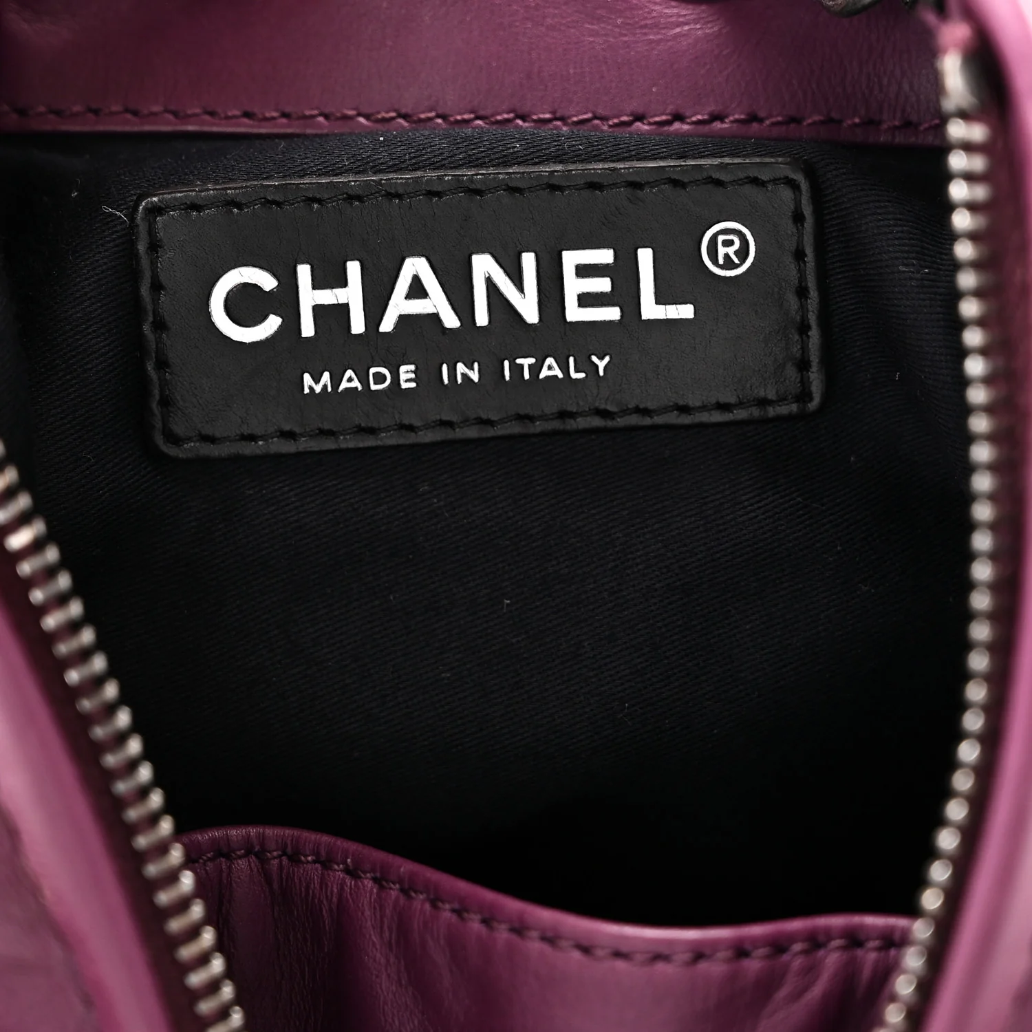 Calfskin Mini Backpack Is Back Plum - Image 5