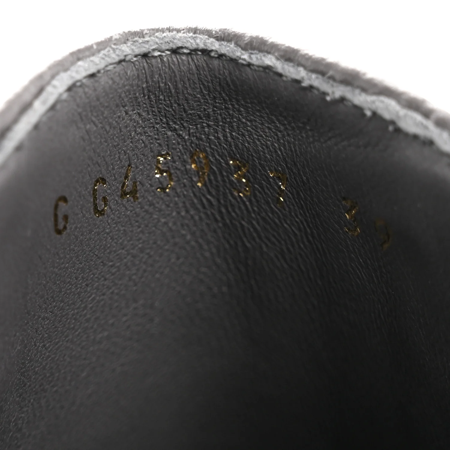 Calfskin Patent Cap Toe CC Short Boots 39 Grey Black - Image 18