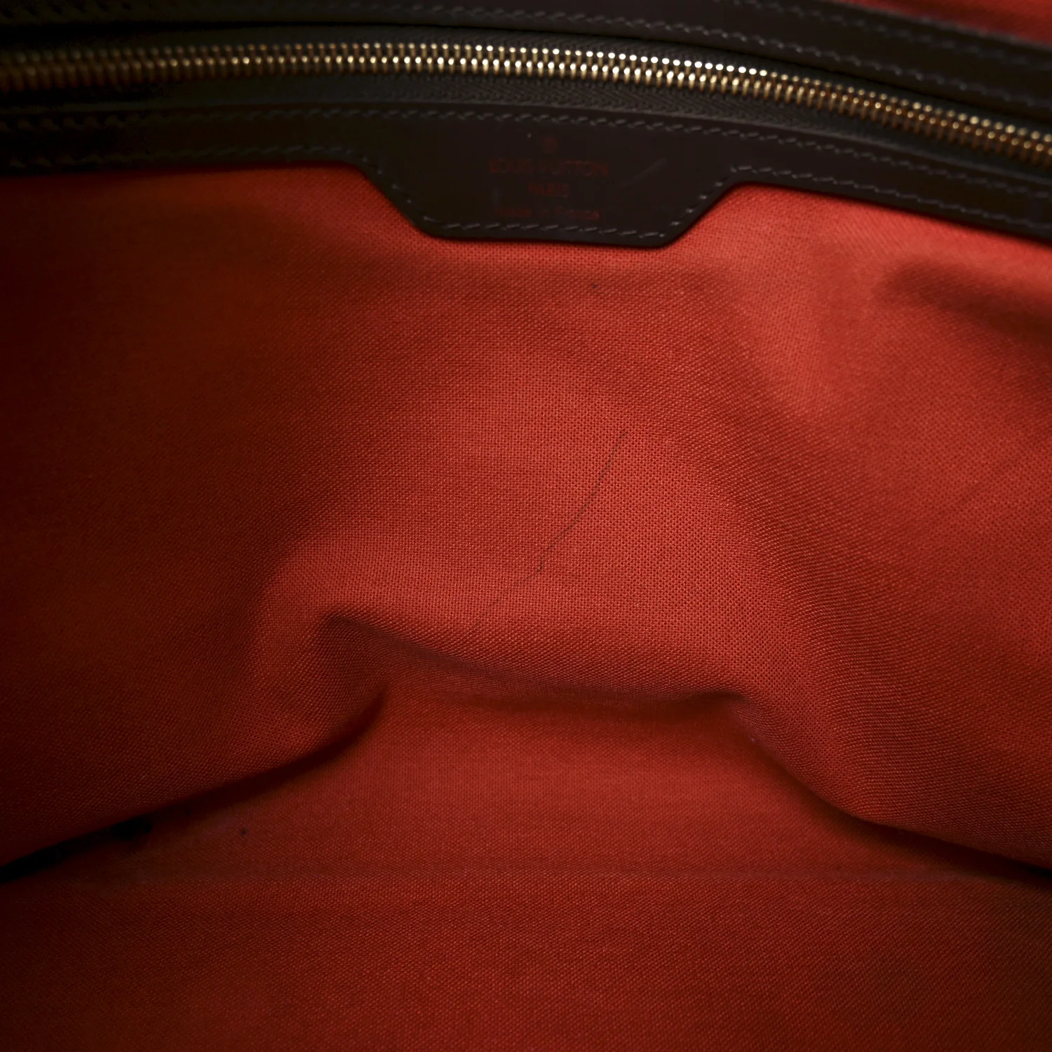 Calfskin Perforated Up In The Air Tote Red - Image 12