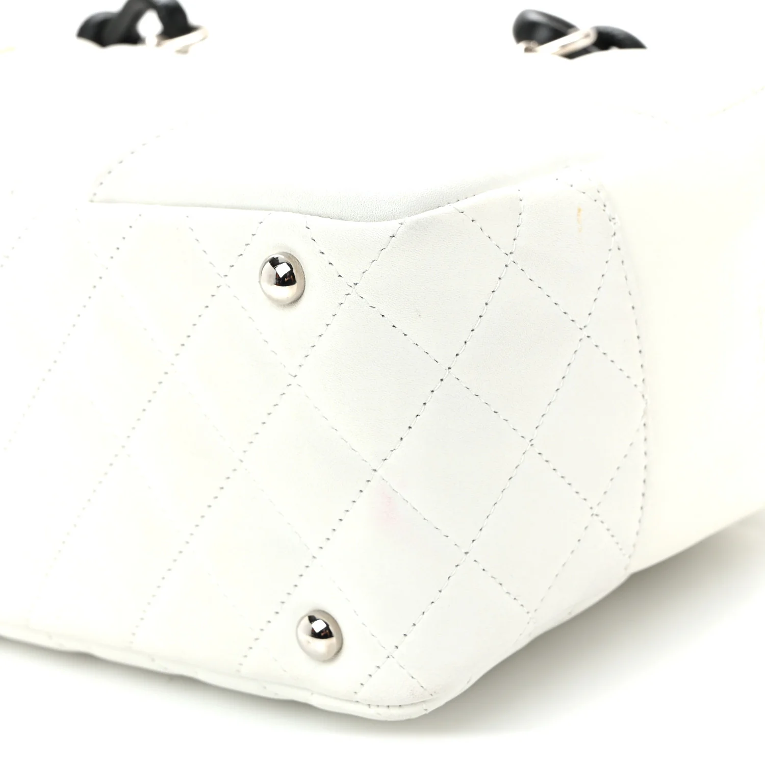 Calfskin Python Quilted Large Cambon Bowler White - Image 10