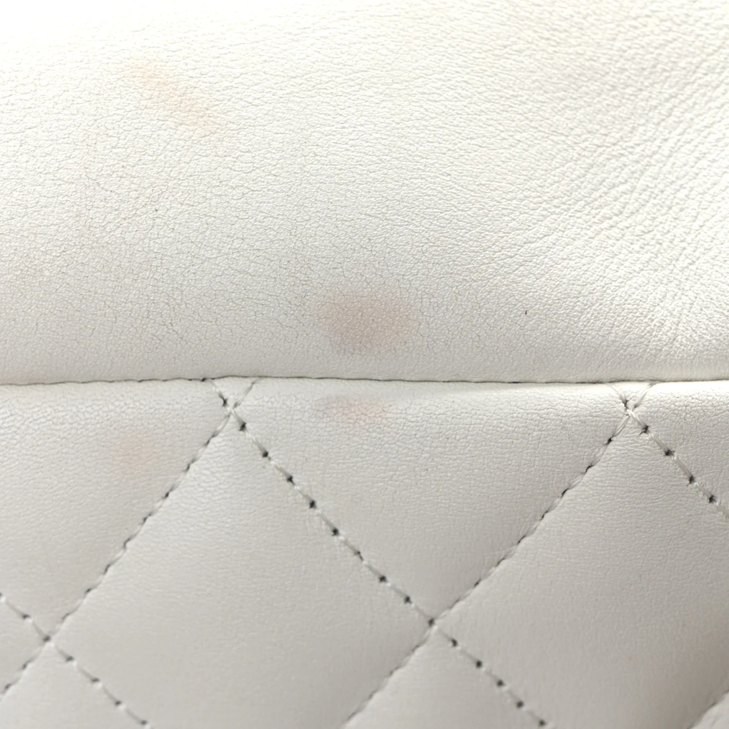 Calfskin Python Quilted Large Cambon Bowler White - Image 11