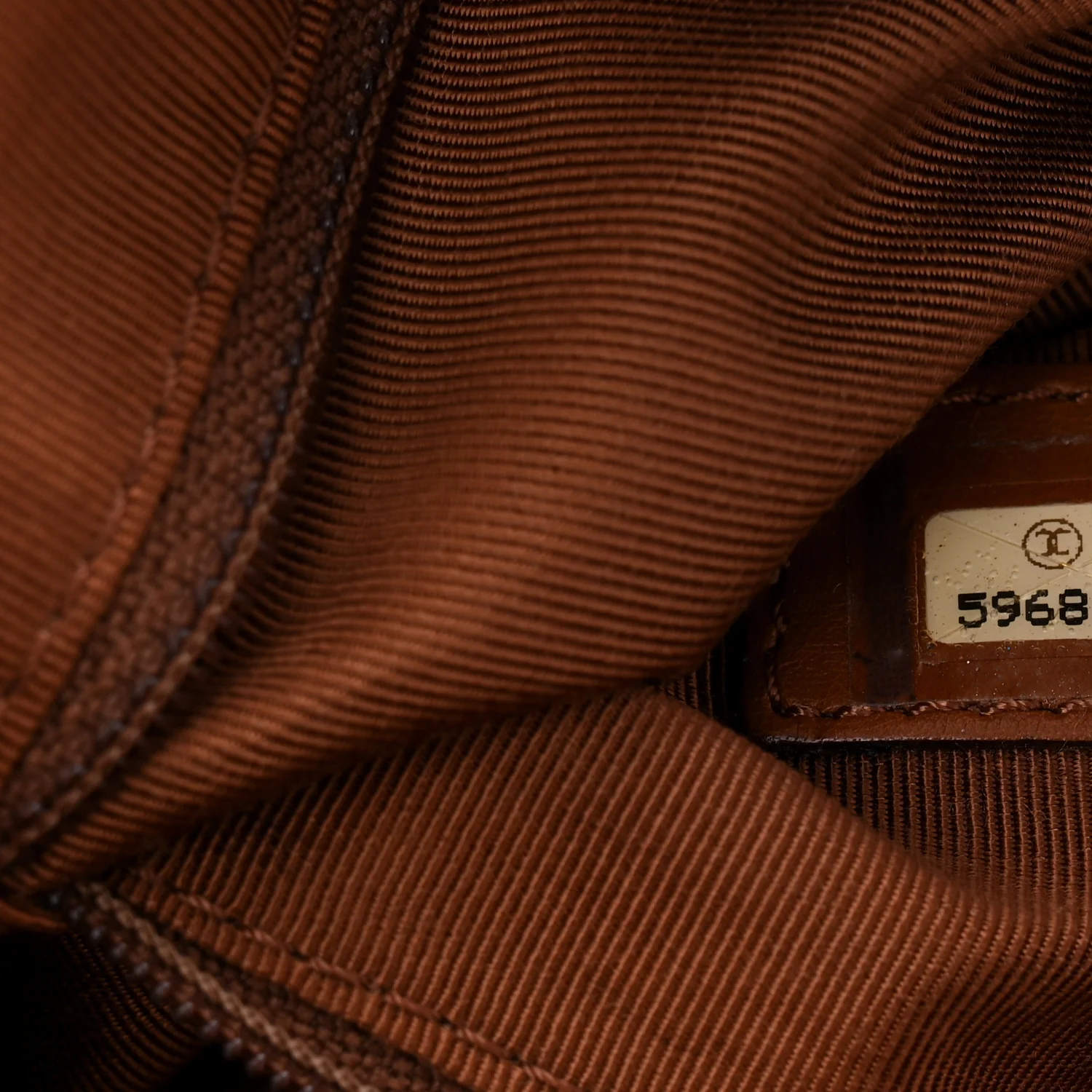 Calfskin Quilted CC Shopping Tote Brown - Image 7