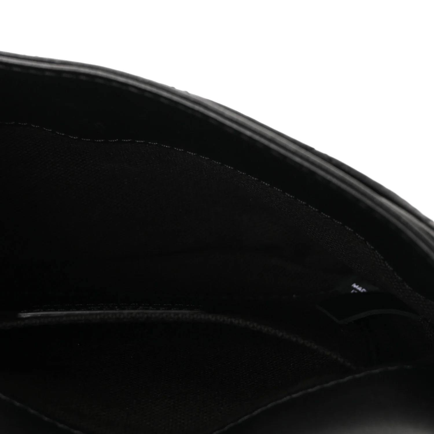 Calfskin Quilted CC Uniform Flap Belt Bag Black - Image 5
