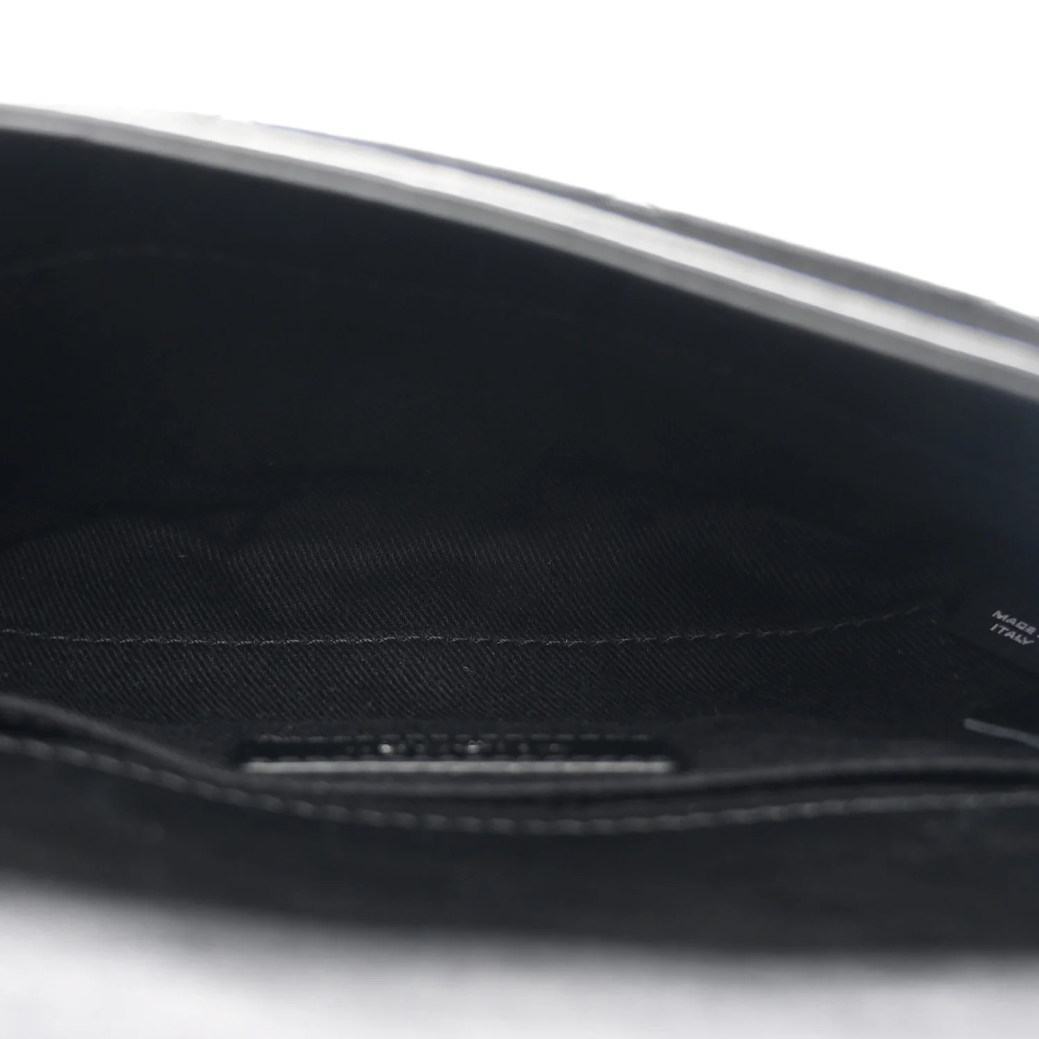 Calfskin Quilted CC Uniform Flap Belt Bag Black - Image 5