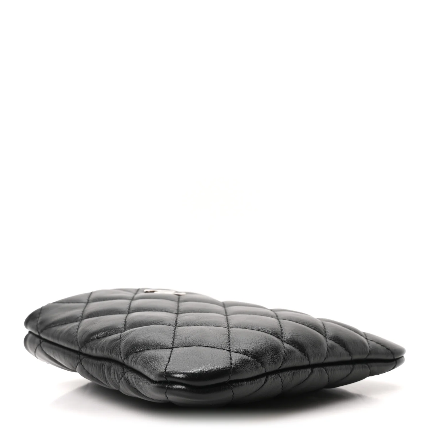 Calfskin Quilted Crossbody Bag Black - Image 4