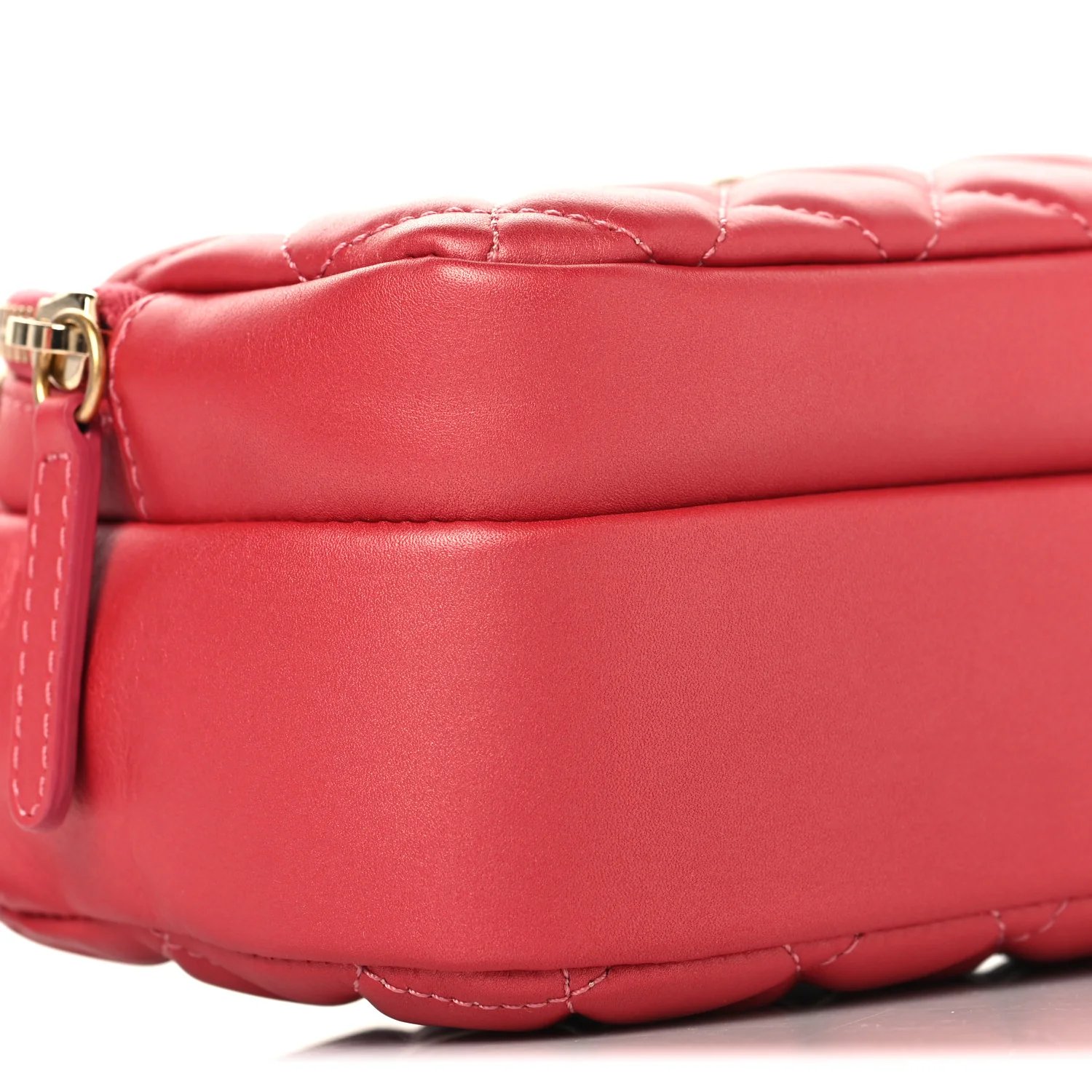 Calfskin Quilted Day Trips Camera Case Pink - Image 10