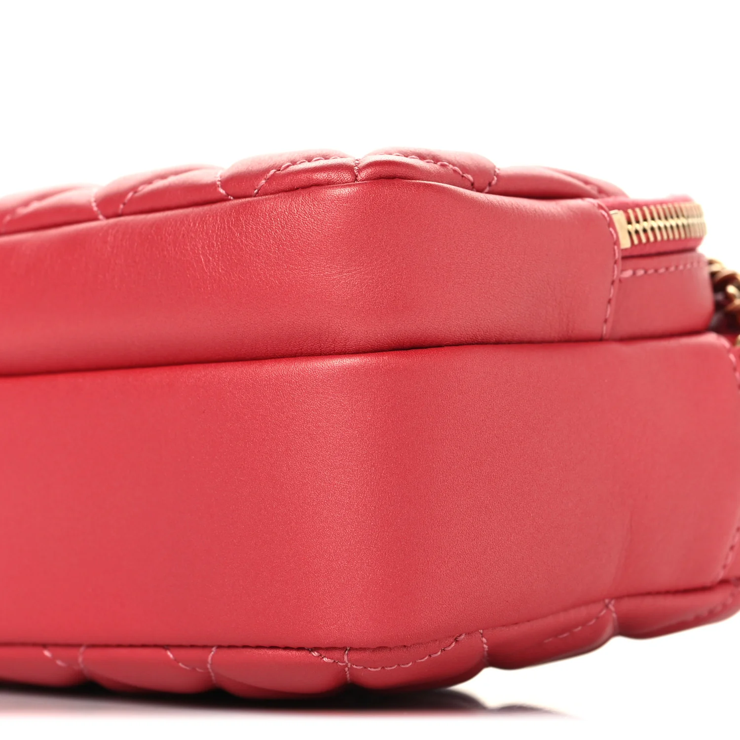 Calfskin Quilted Day Trips Camera Case Pink - Image 11