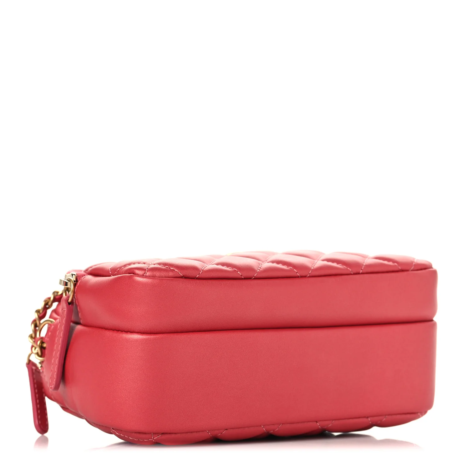Calfskin Quilted Day Trips Camera Case Pink - Image 4
