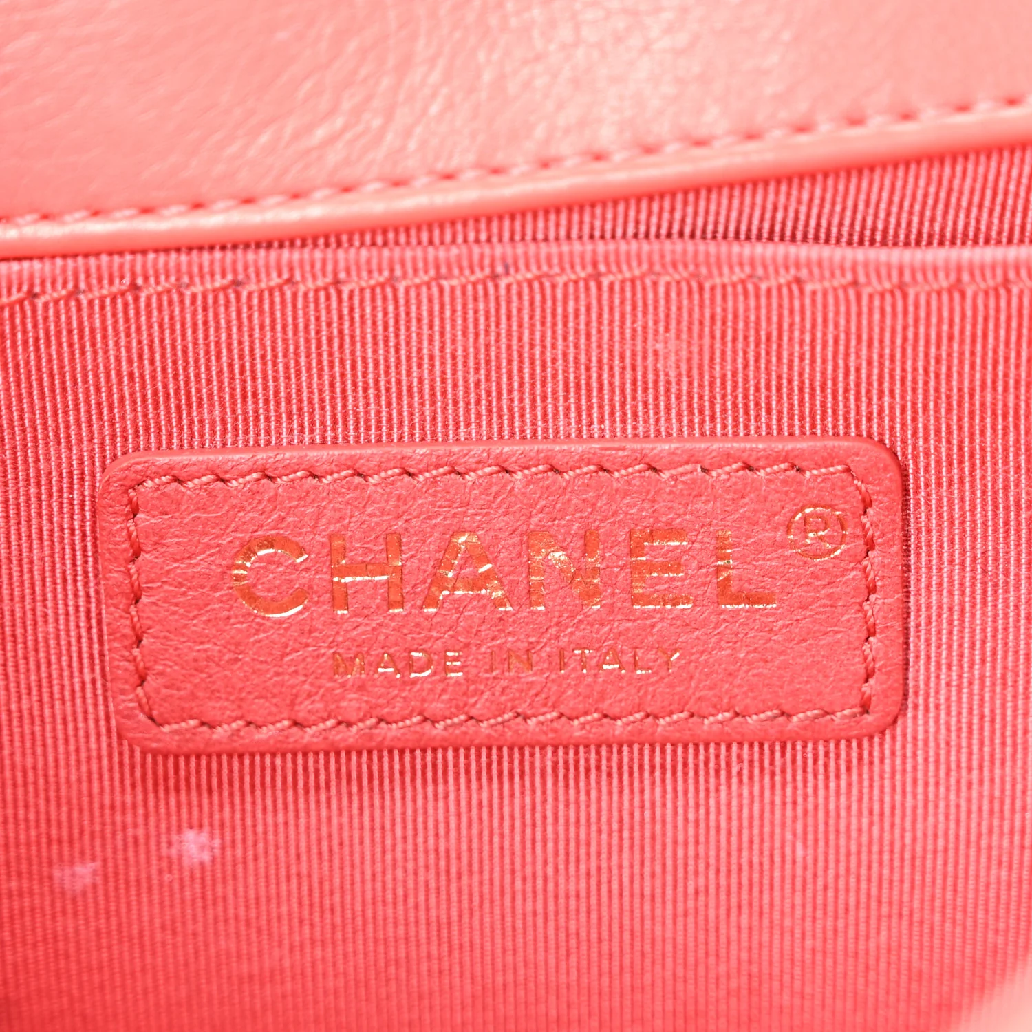 Calfskin Quilted Flap Waist Bag Red - Image 10