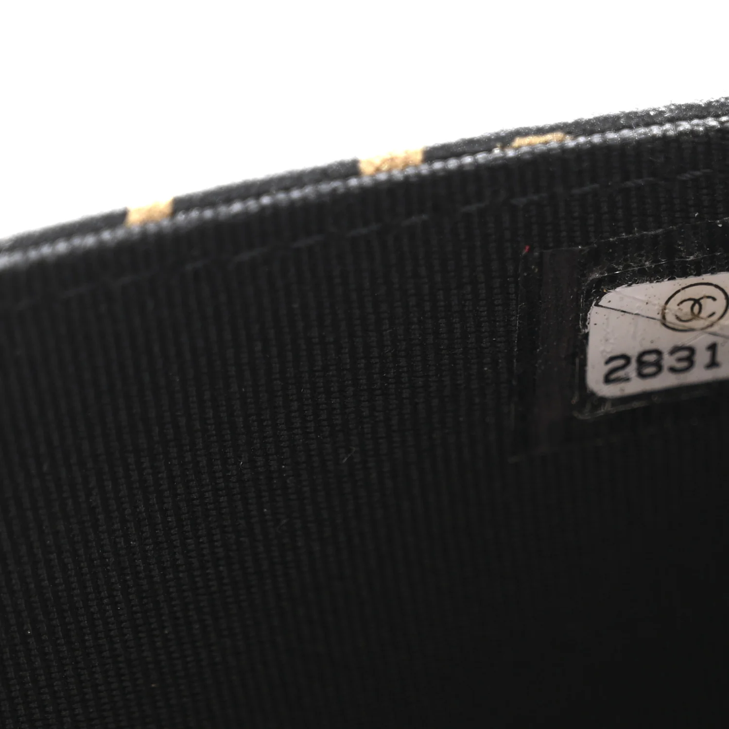 Calfskin Quilted Graffiti Pyramid Wallet On Chain WOC Black - Image 8