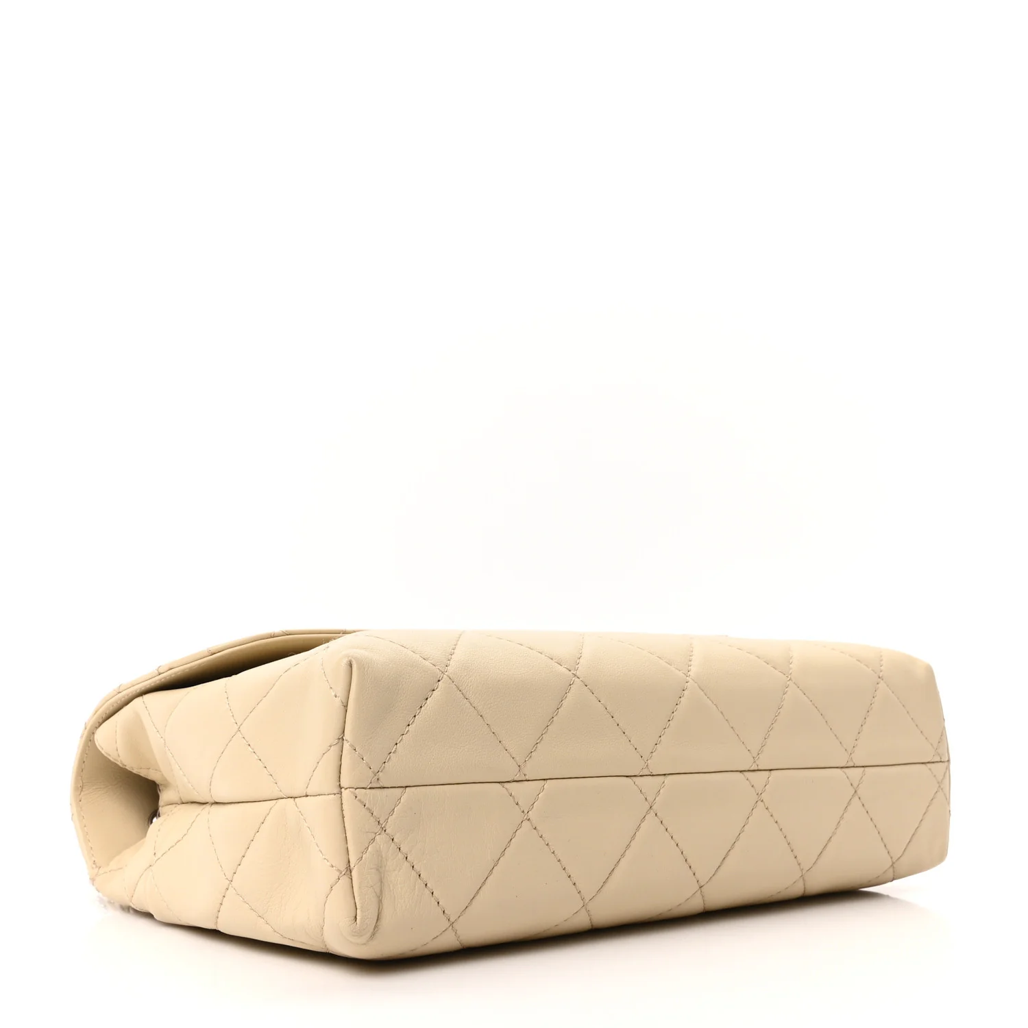 Calfskin Quilted In the Business Flap Bag Light Beige - Image 4