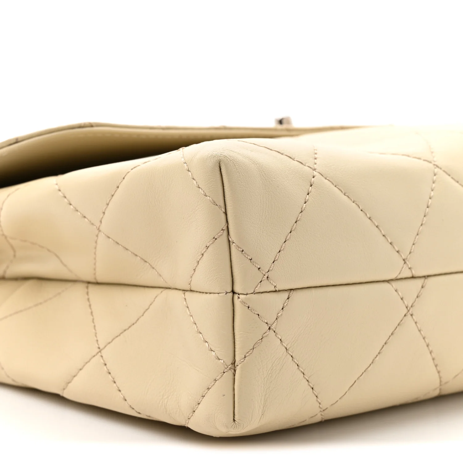 Calfskin Quilted In the Business Flap Bag Light Beige - Image 10