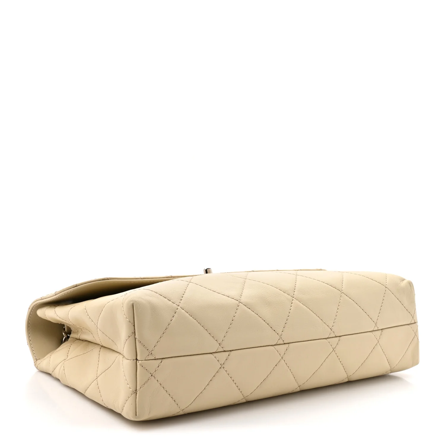Calfskin Quilted In the Business Flap Bag Light Beige - Image 4