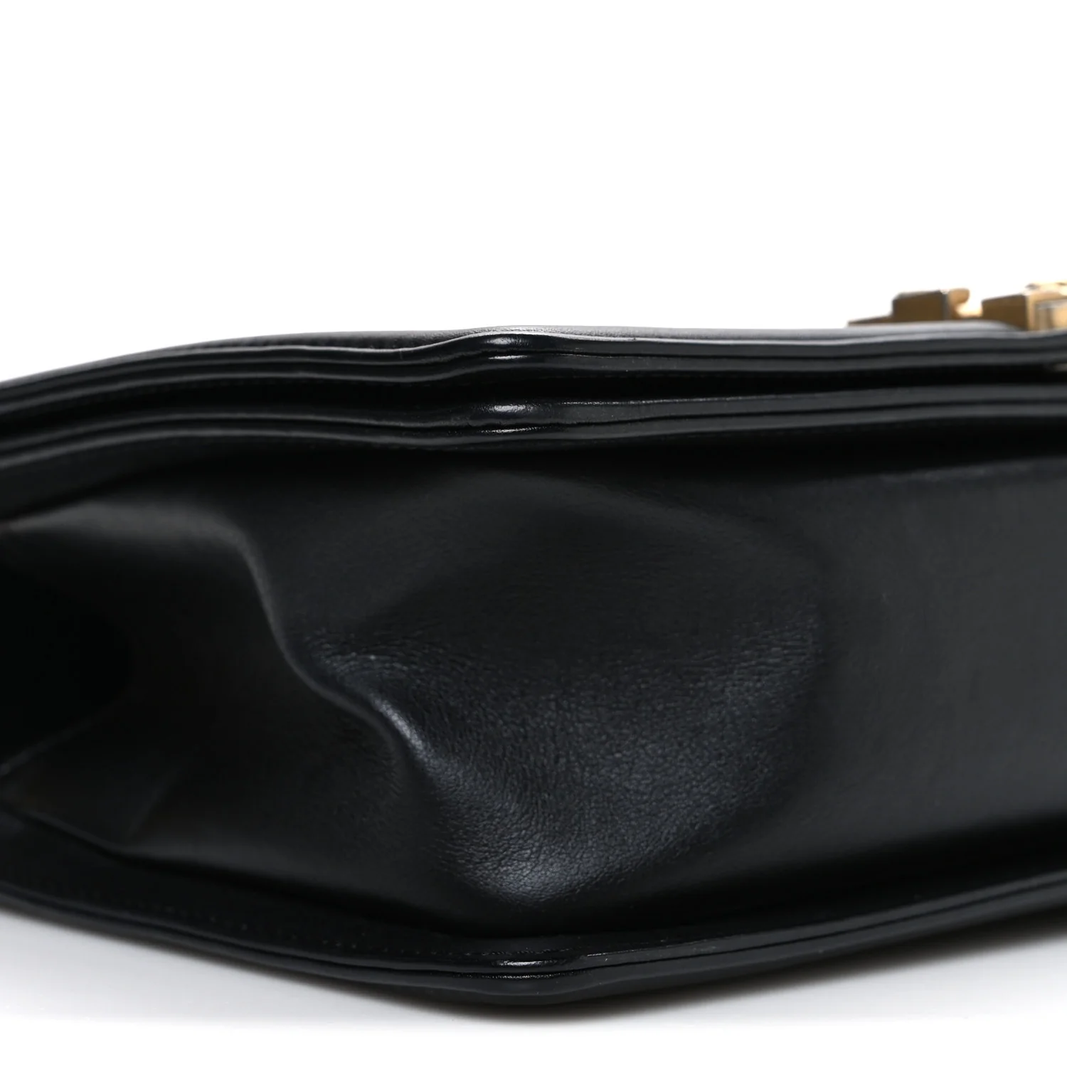 Calfskin Quilted Medium Boy Flap Black - Image 9