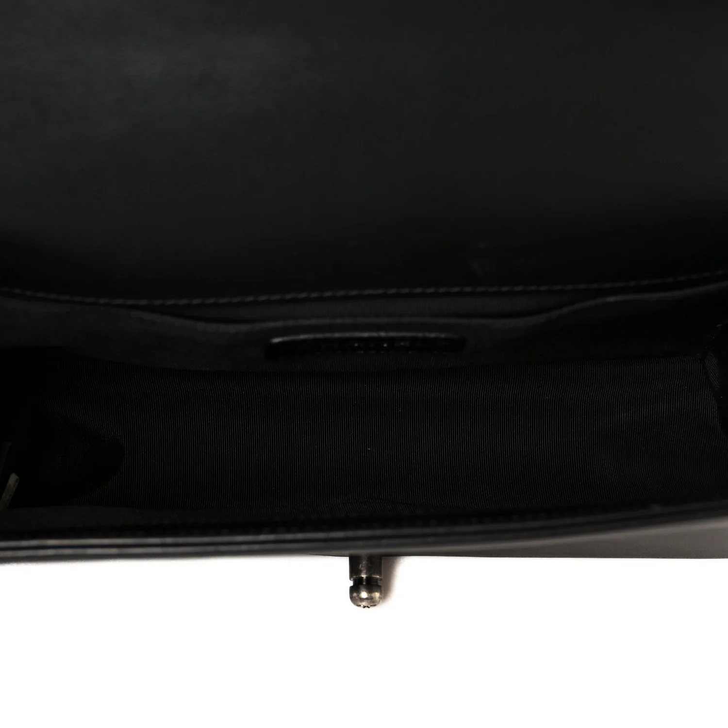 Calfskin Quilted Medium Boy Flap Black - Image 5