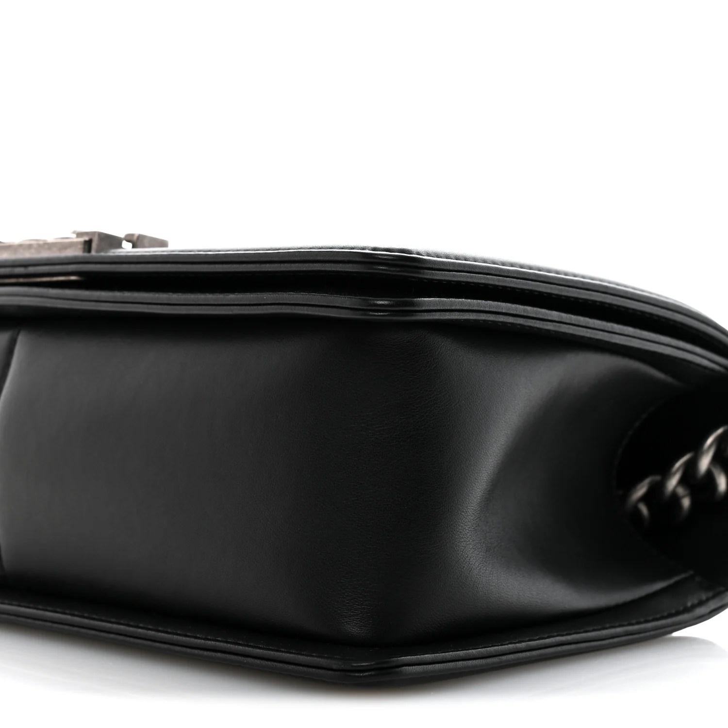 Calfskin Quilted Medium Boy Flap Black - Image 10