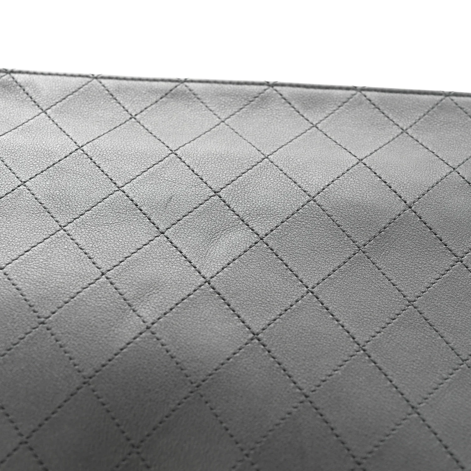 Calfskin Quilted Medium CC Pocket Cosmetic Case Black - Image 10
