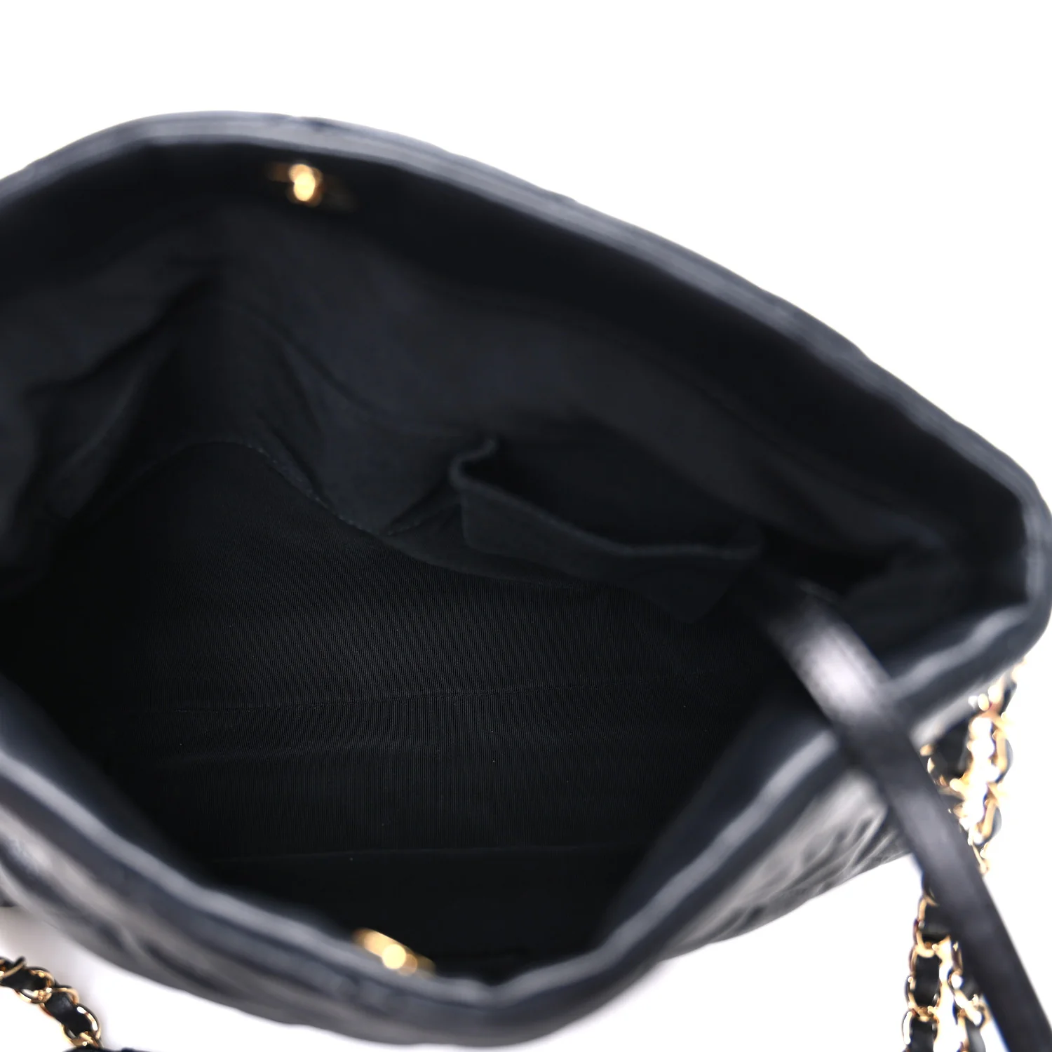 Calfskin Quilted Medium Chain Me Hobo Black - Image 5