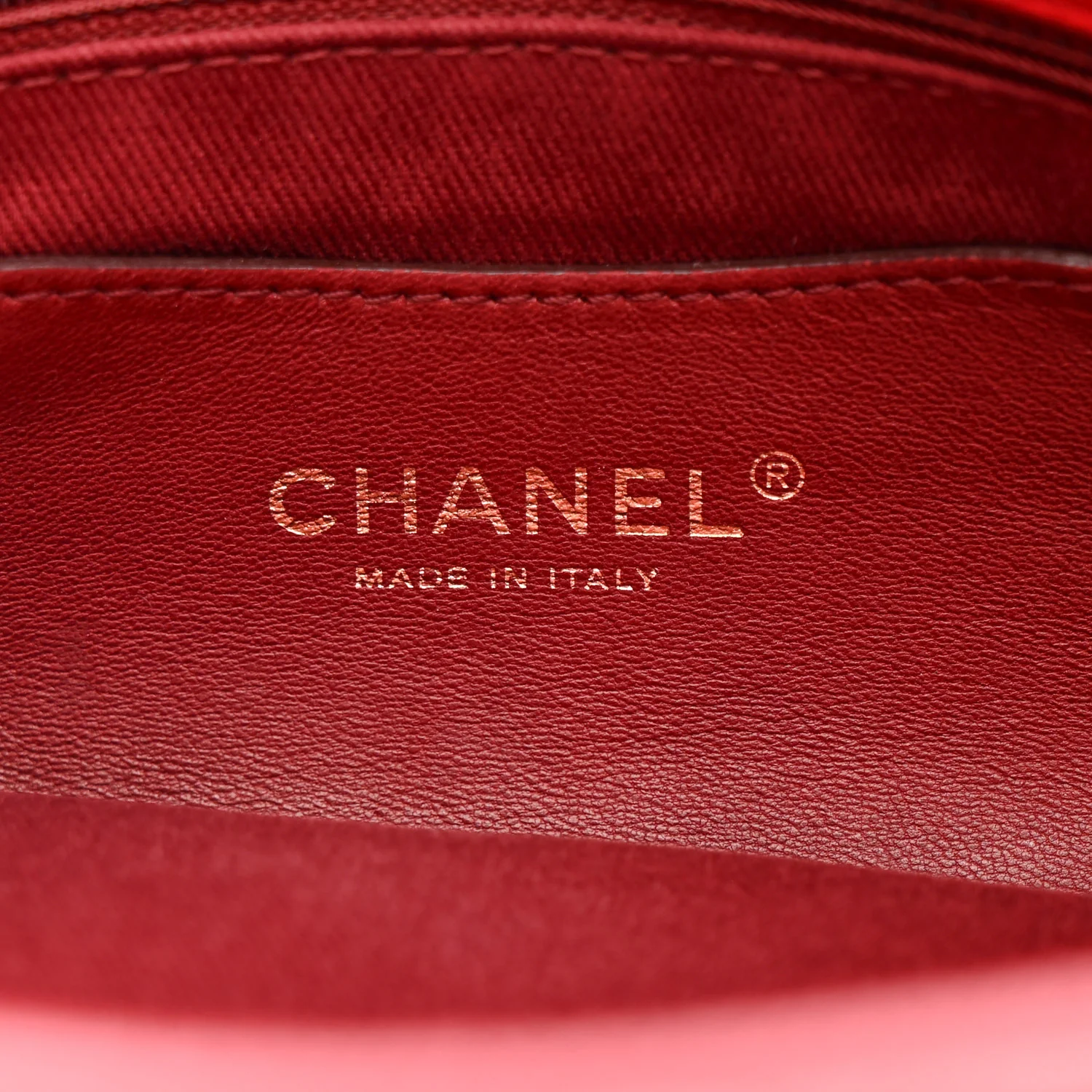 Calfskin Quilted Medium Just Mademoiselle Bowling Bag Red - Image 8