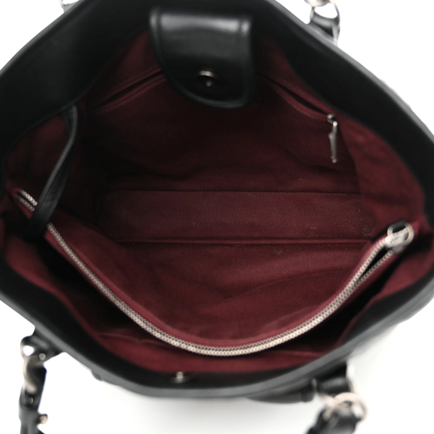 Calfskin Quilted Small Casual Riviera Tote Black - Image 5