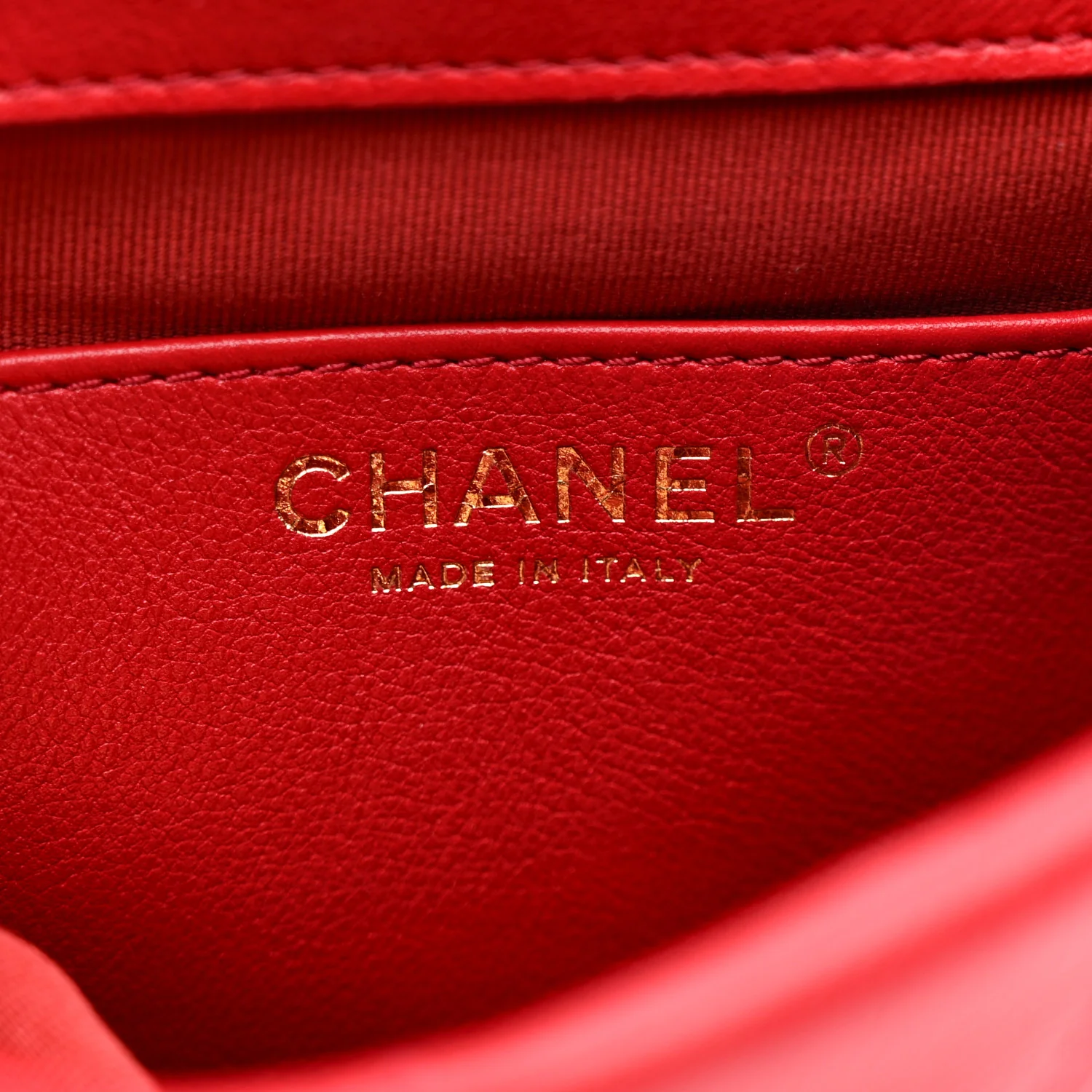 Calfskin Quilted Small Charms Backpack Red - Image 6