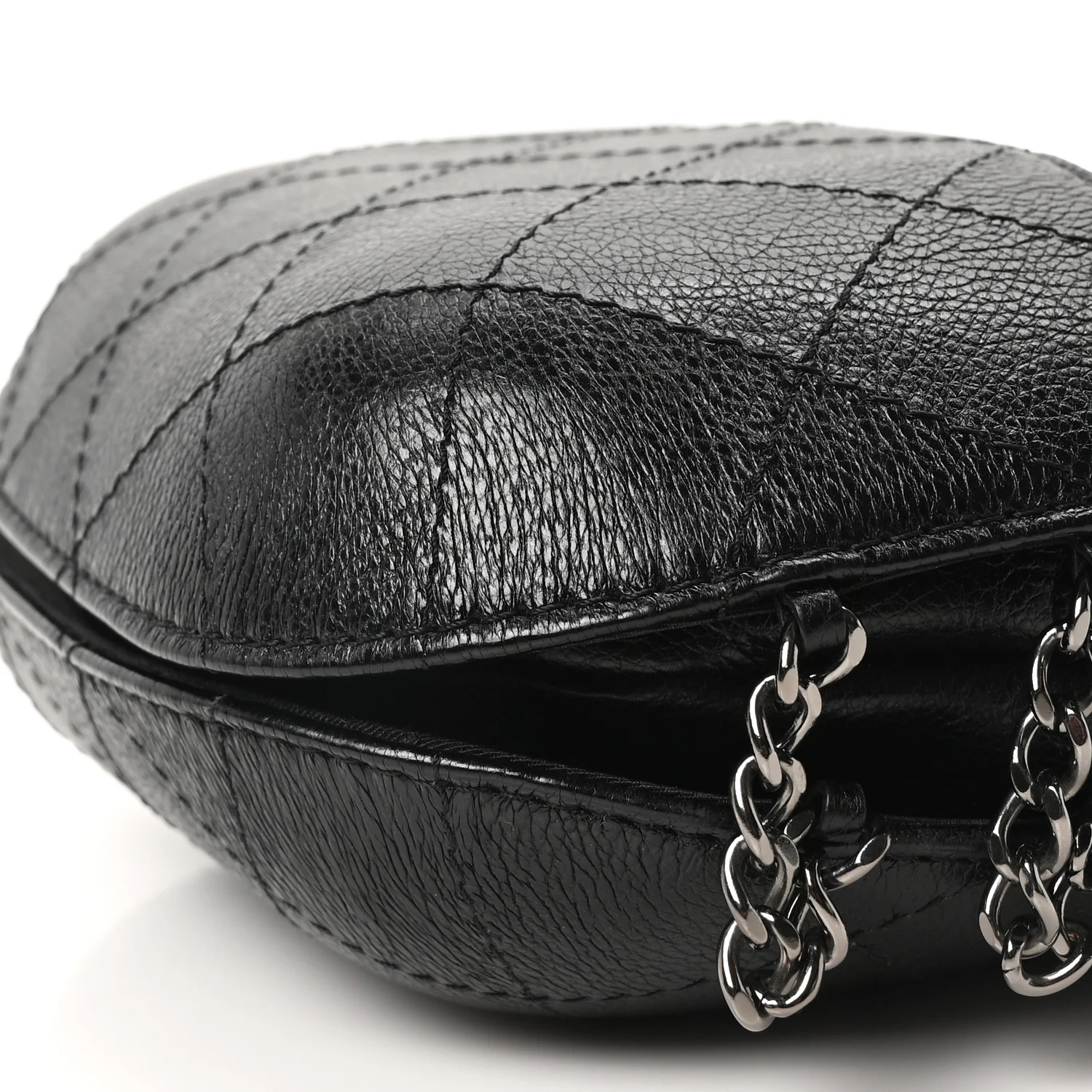 Calfskin Quilted Small Gabrielle Bucket Black - Image 10