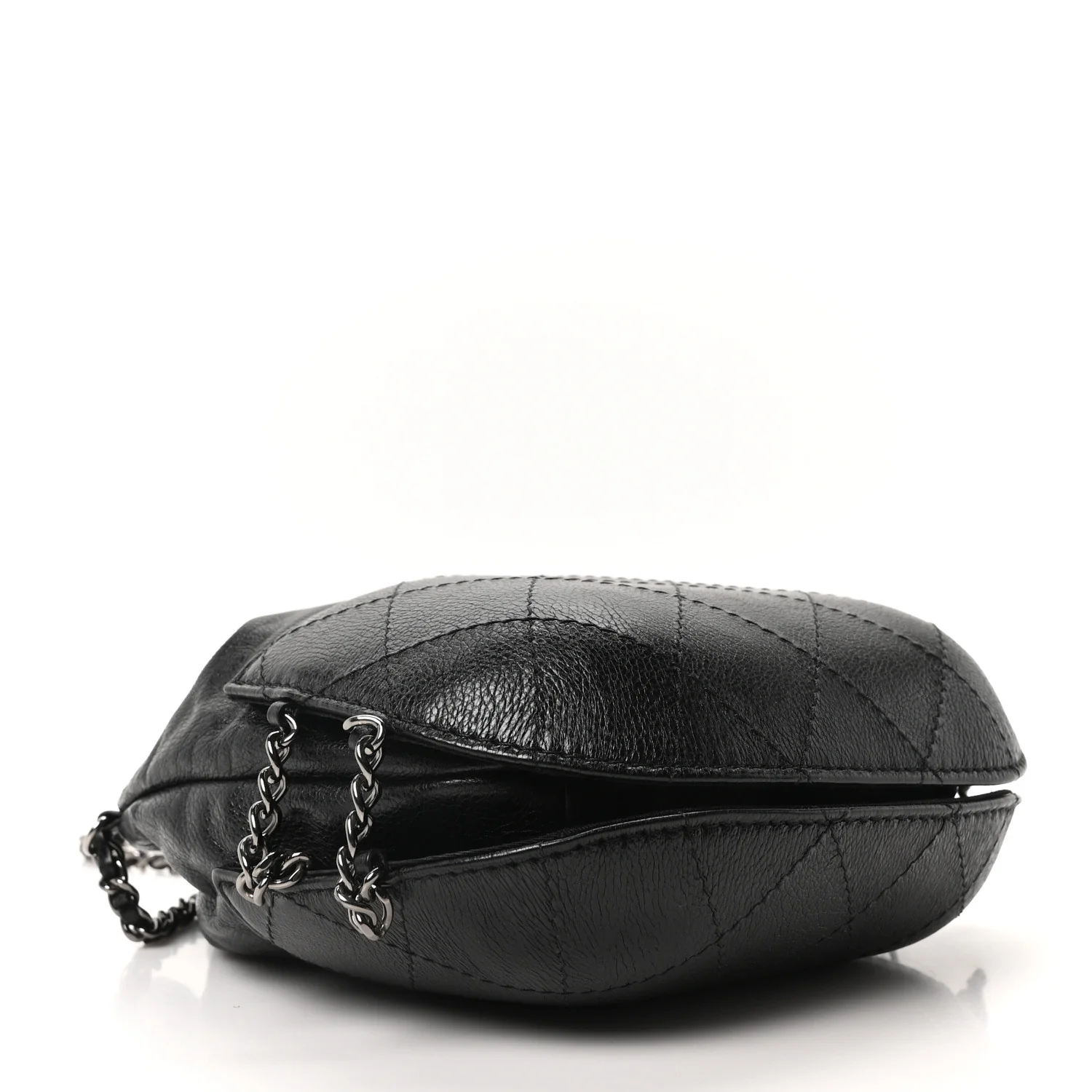 Calfskin Quilted Small Gabrielle Bucket Black - Image 4