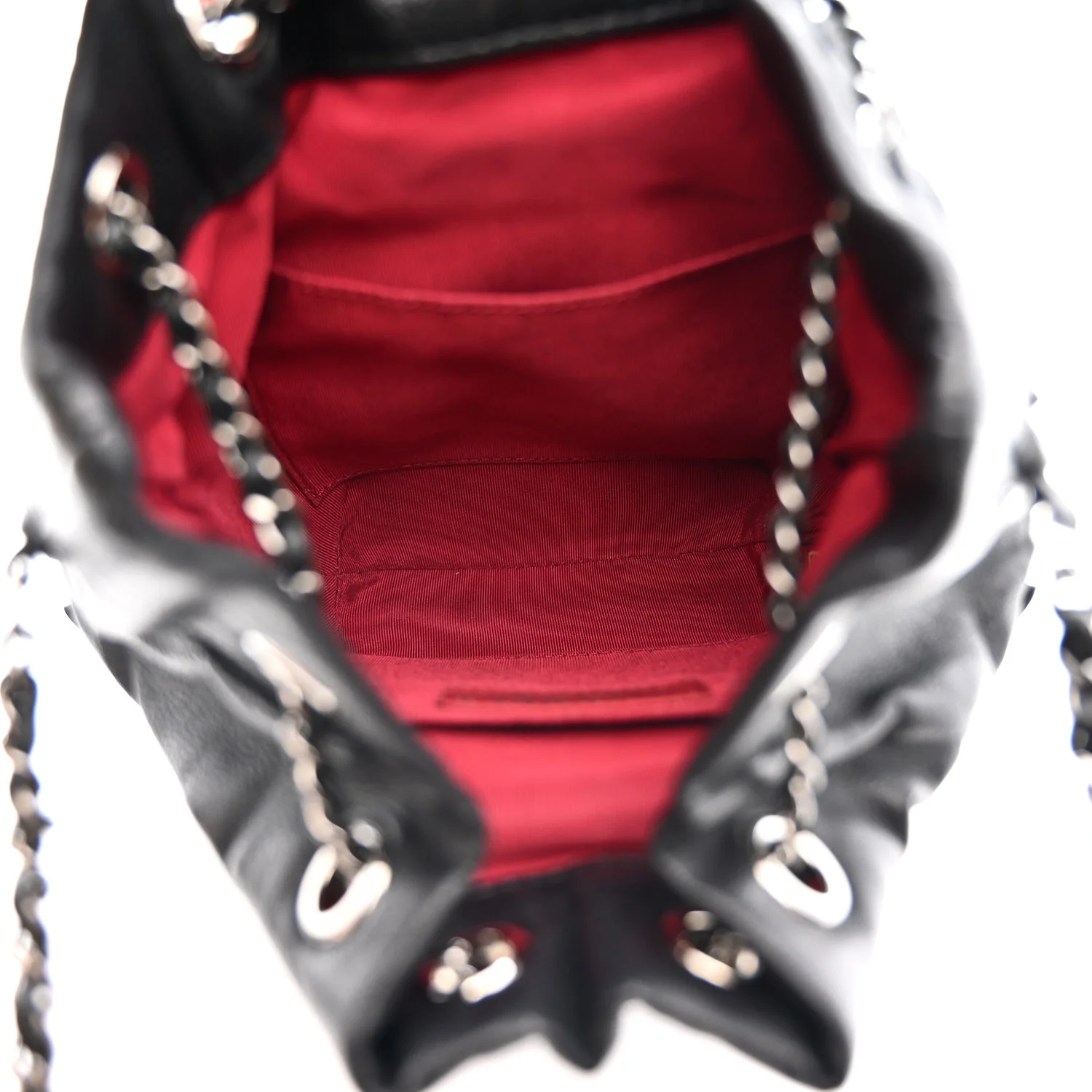 Calfskin Quilted Small Gabrielle Bucket Black - Image 5