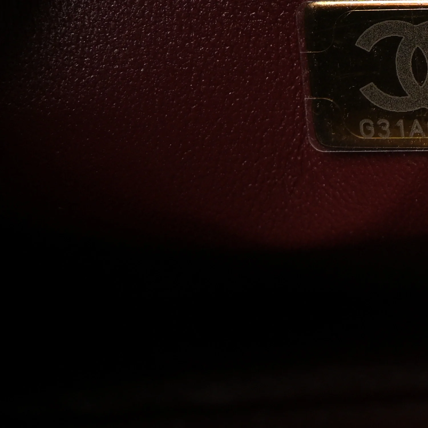 Calfskin Quilted Studded Square Vanity Case Burgundy - Image 7