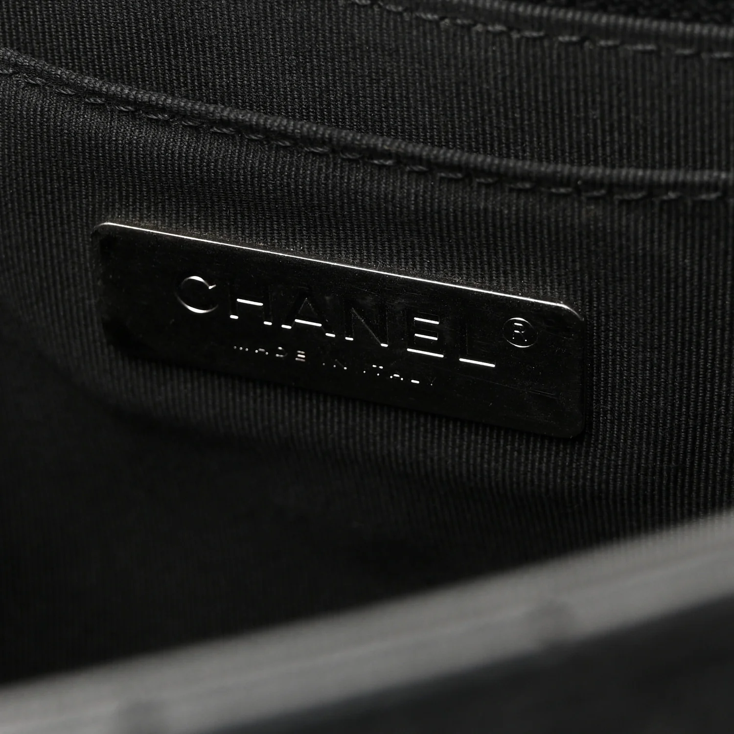 Calfskin Quilted Turn And Lock Flap Bag Black - Image 6