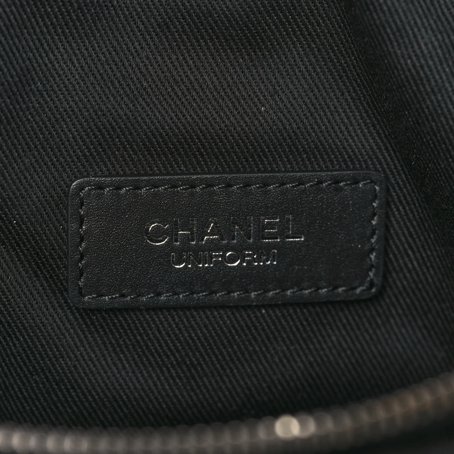 Calfskin Quilted Waist Belt Bag Black - Image 6