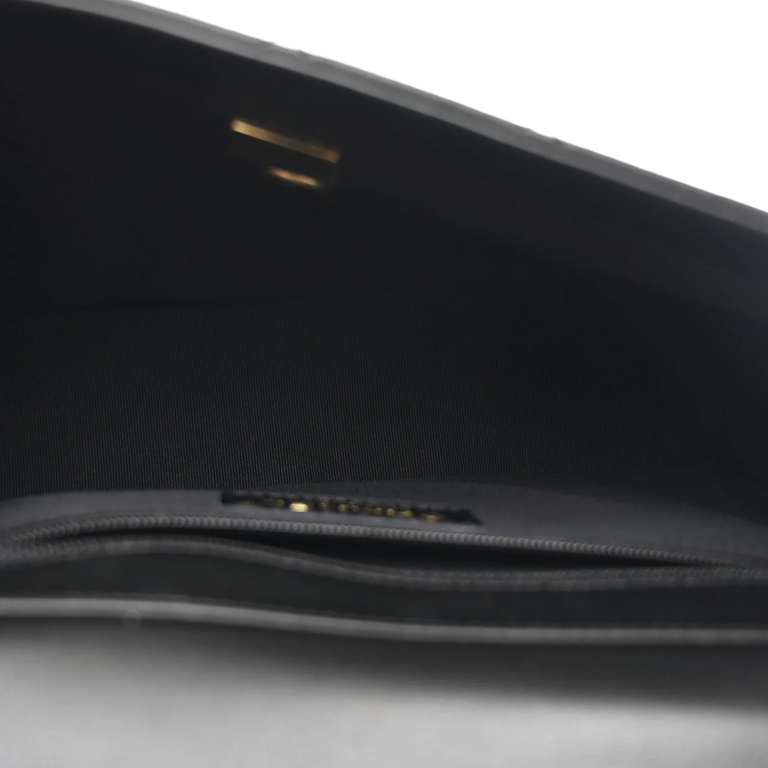 Calfskin Stitched Chain Flap Black - Image 5