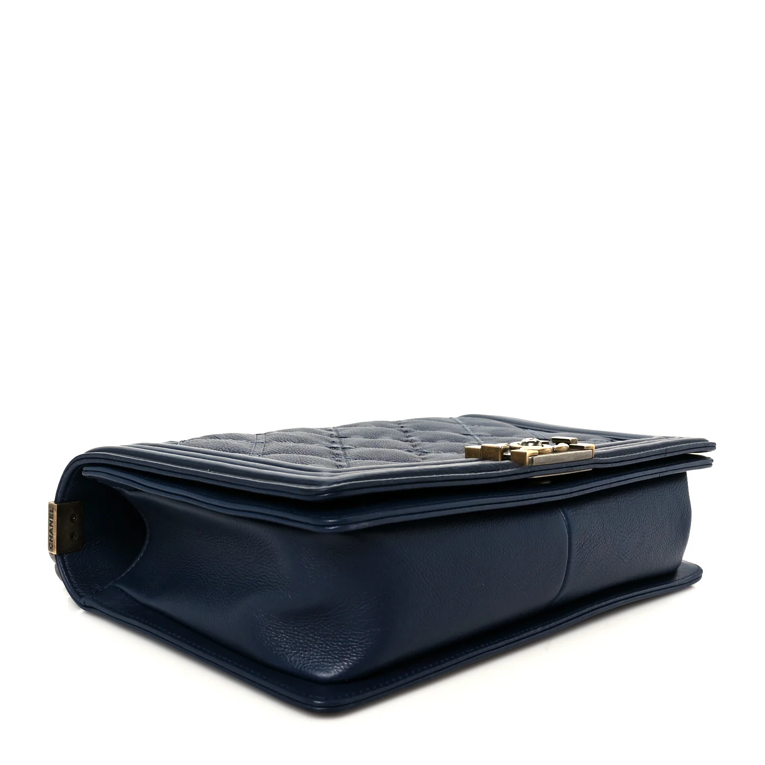 Calfskin Stitched New Medium Boy Flap Black - Image 4