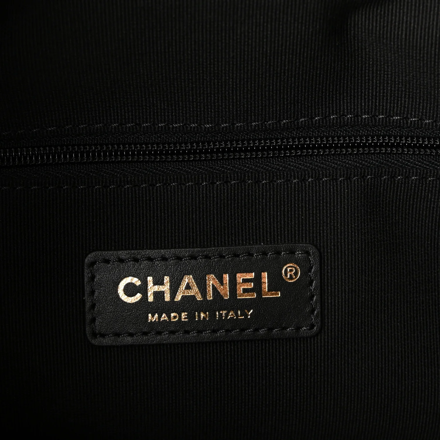 Calfskin Stitched Shopping Bag Black - Image 6