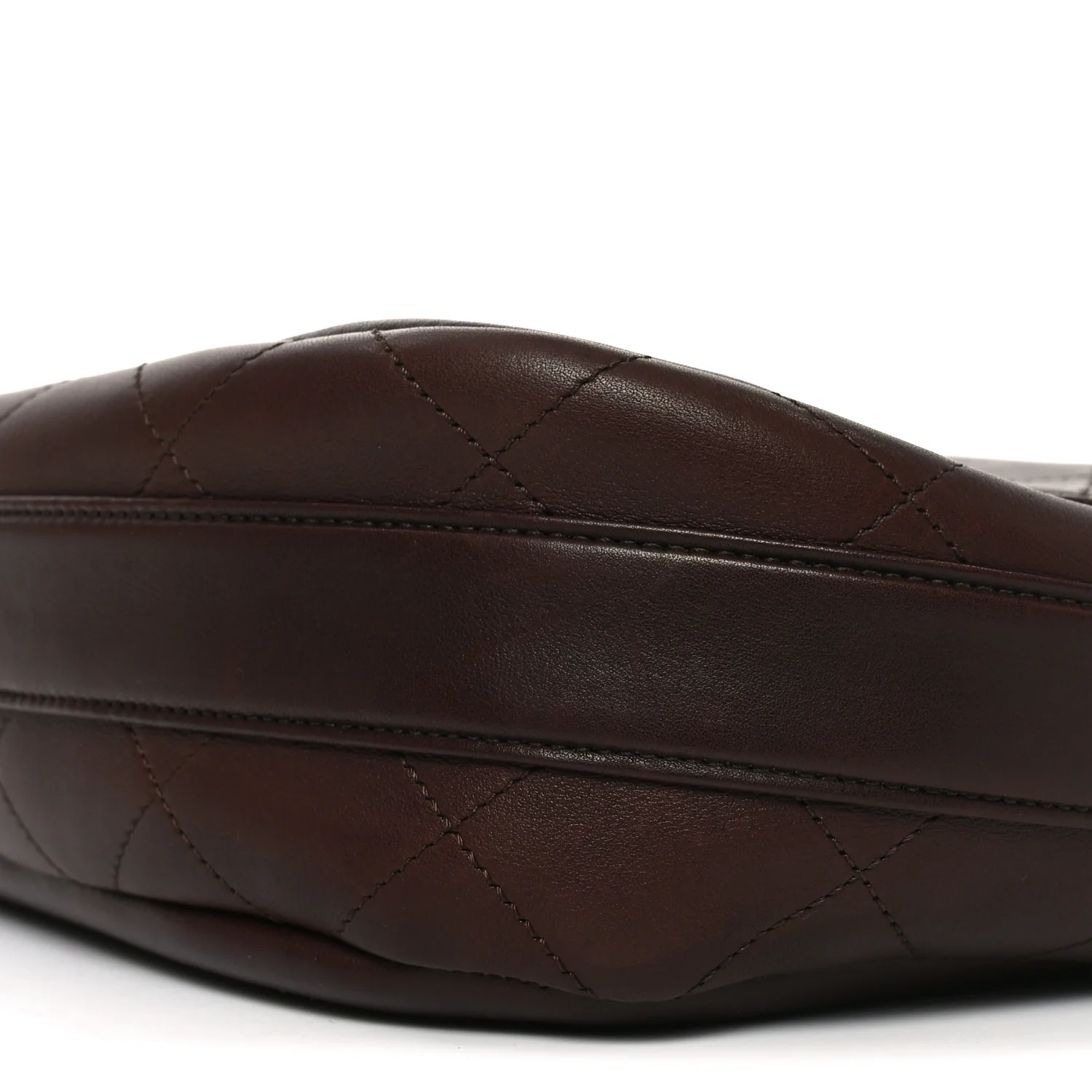 Calfskin Stitched Small Paris in Rome Messenger Brown - Image 10