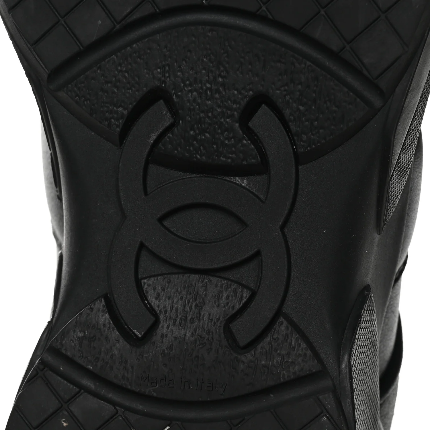 Calfskin Tweed Womens Sneakers 37 Black - Image 7