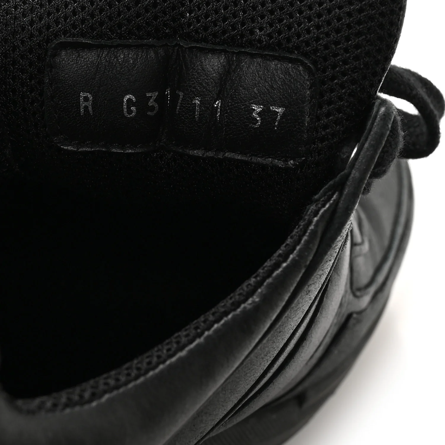 Calfskin Tweed Womens Sneakers 37 Black - Image 8