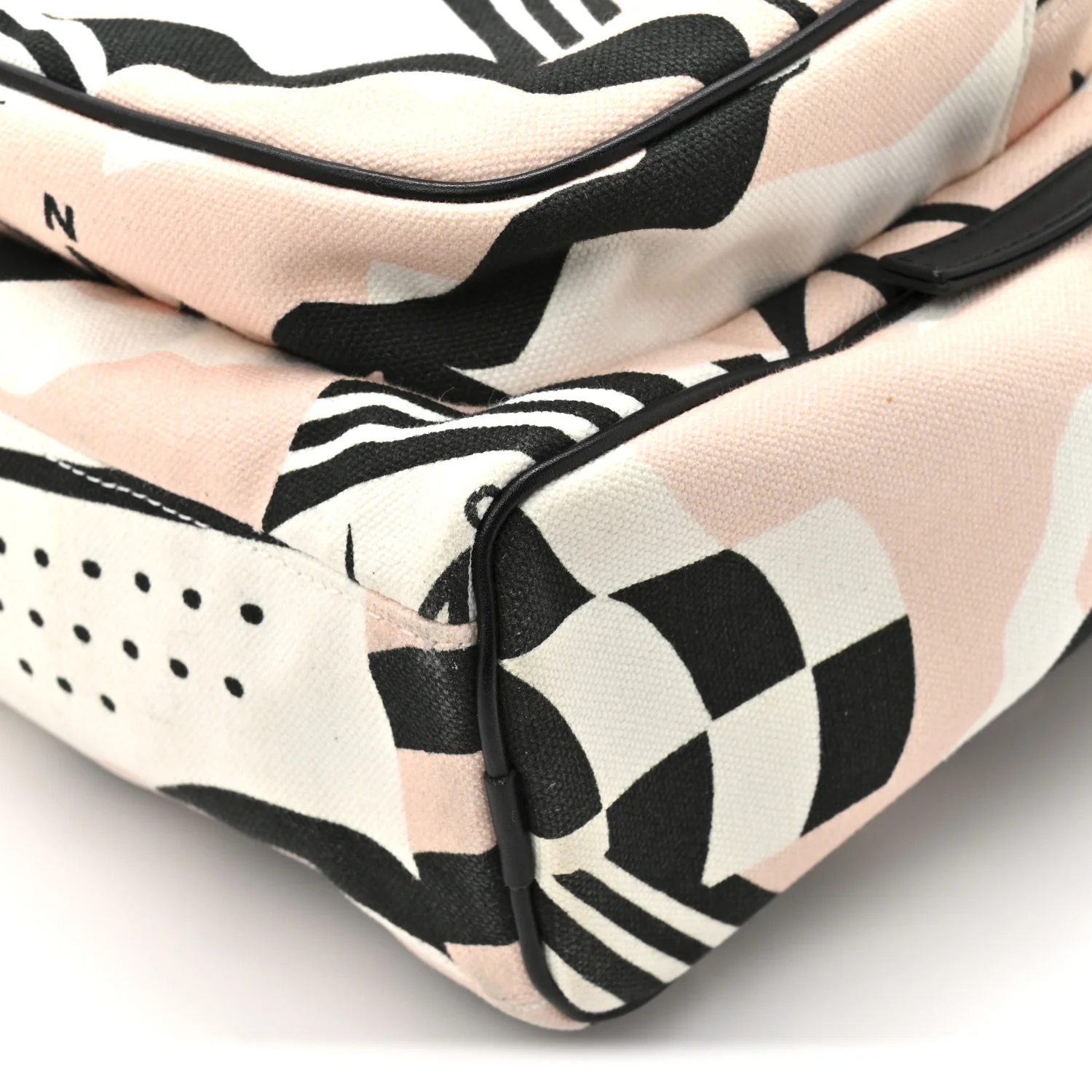 Canvas Cruise La Pausa Print Backpack Pink White Black - Image 11