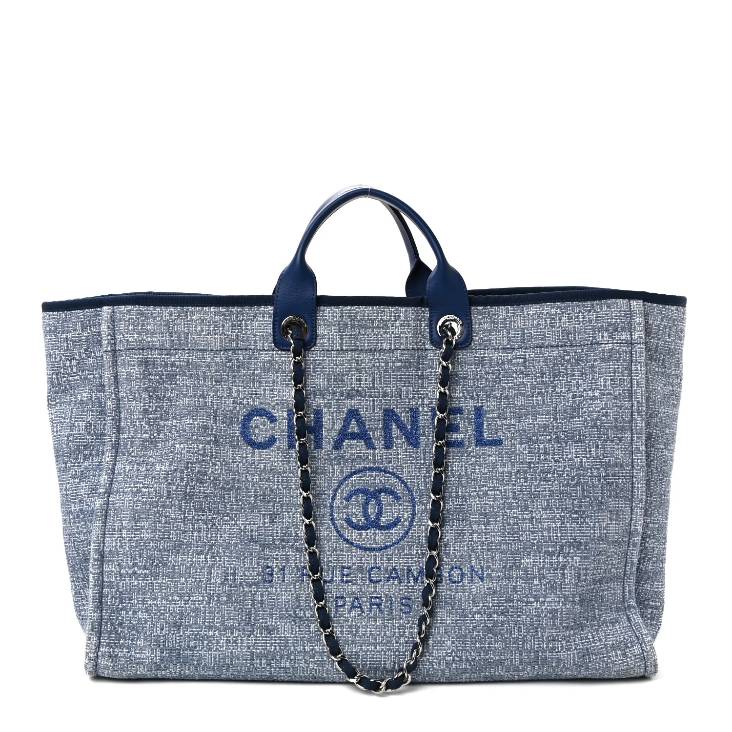 Canvas Extra Large Deauville Tote Blue