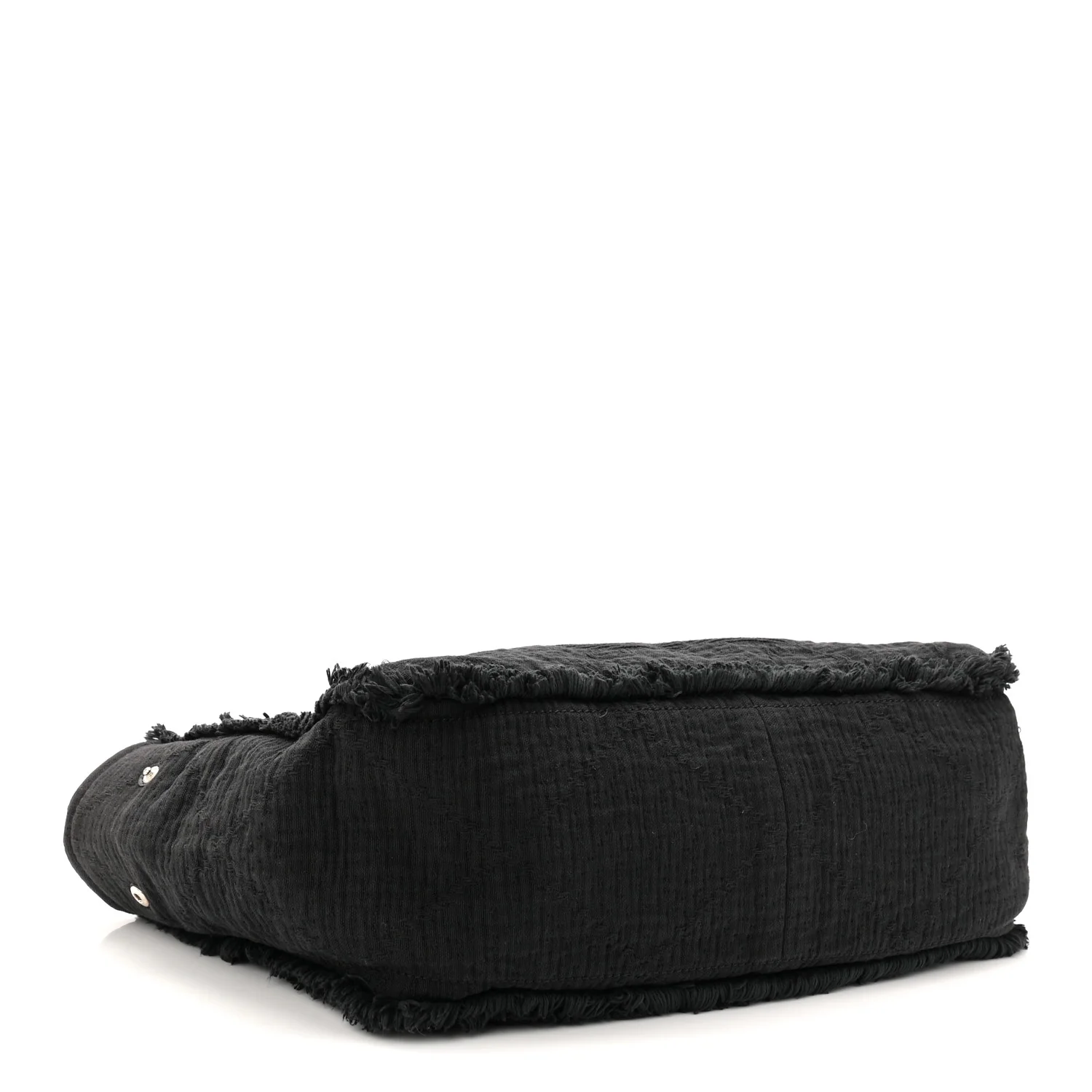 Canvas Large Double Face Shopping Tote Black - Image 4