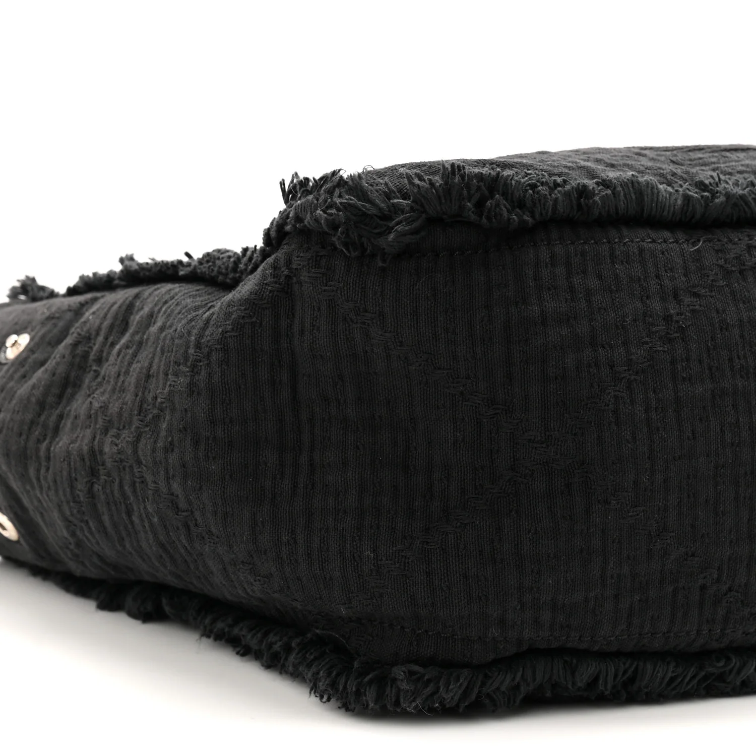 Canvas Large Double Face Shopping Tote Black - Image 9