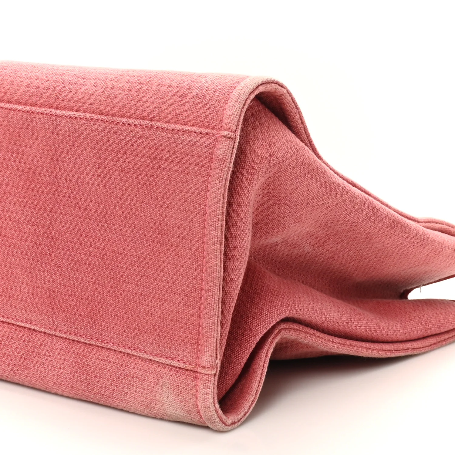 Canvas Medium Deauville Tote Red - Image 10