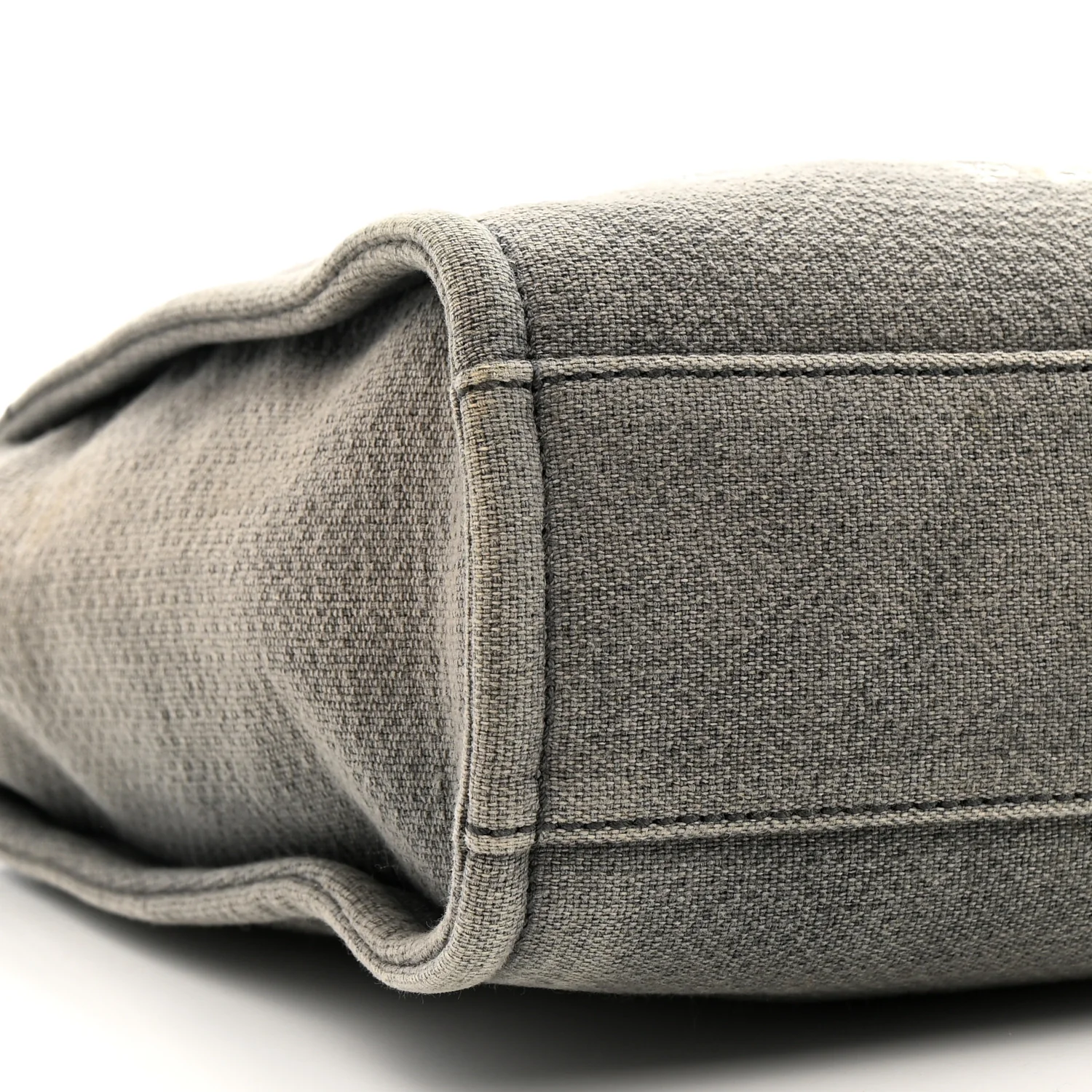 Canvas Mini Deauville Tote Dark Grey - Image 9