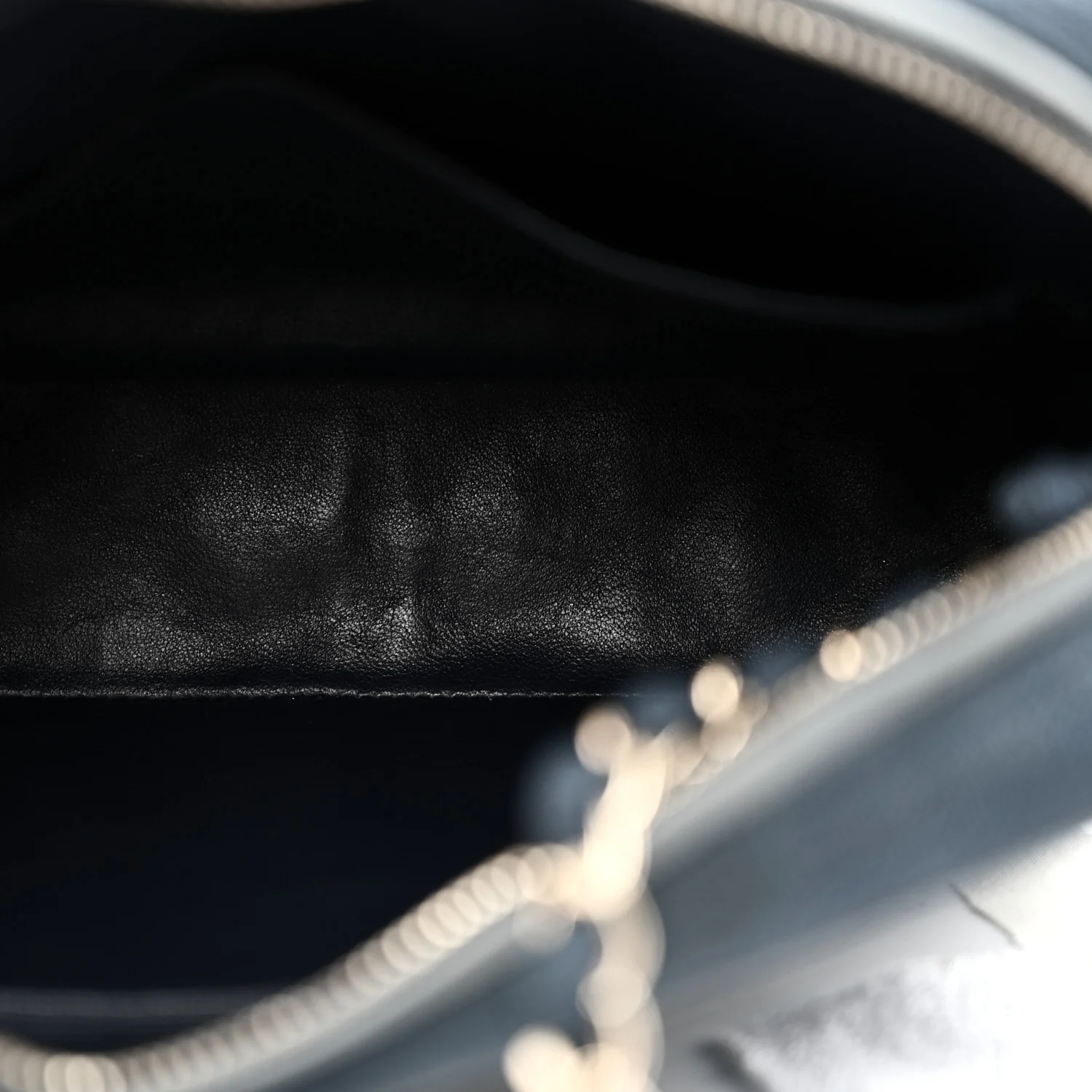 Canvas Quilted CC Tassel Camera Bag Blue - Image 5