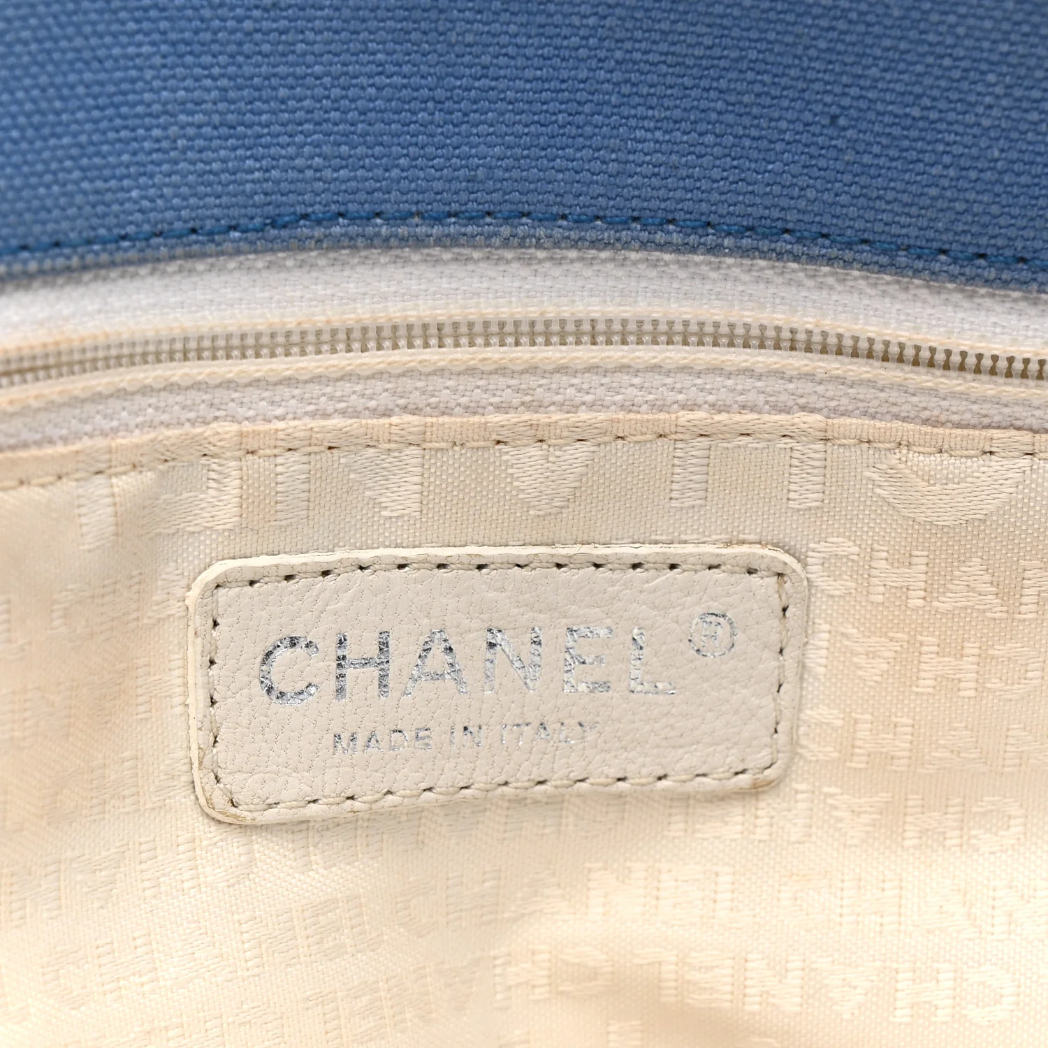 Canvas Quilted N°5 Shopping Tote Beige - Image 6