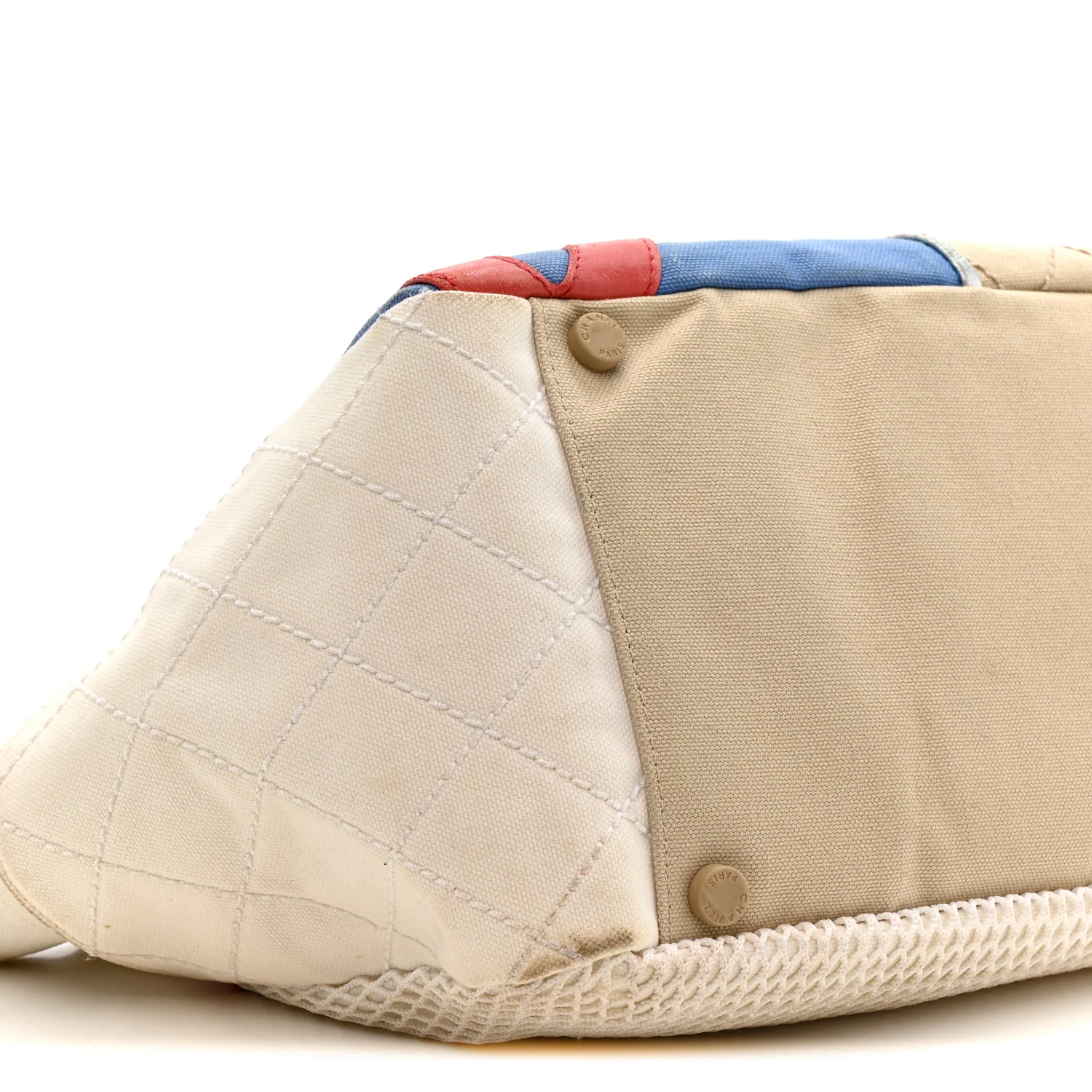 Canvas Quilted N°5 Shopping Tote Beige - Image 9