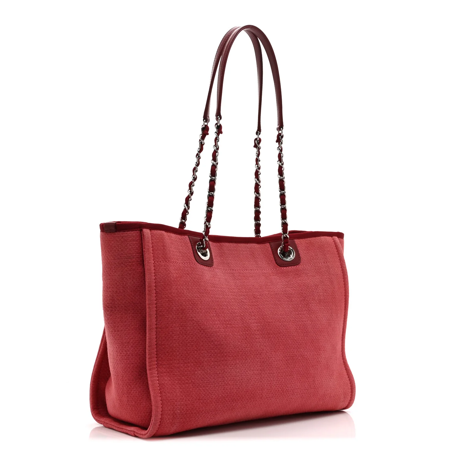 Canvas Small Deauville Tote Red - Image 3